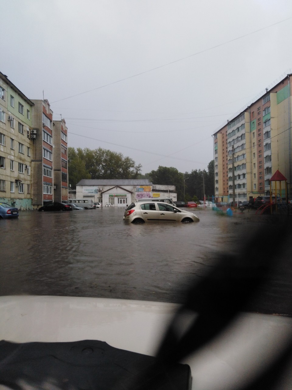 Ulyanovsk region (Dimitrovgrad) today - My, Shower, Потоп, Ulyanovsk region, Longpost