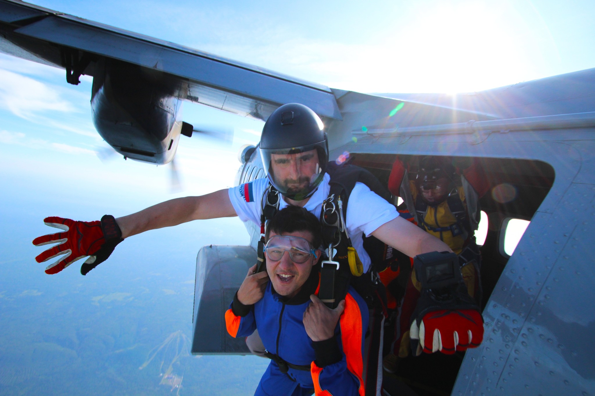 First parachute jump - My, Skydiving, Flight, Height, , Video, Longpost, Tag