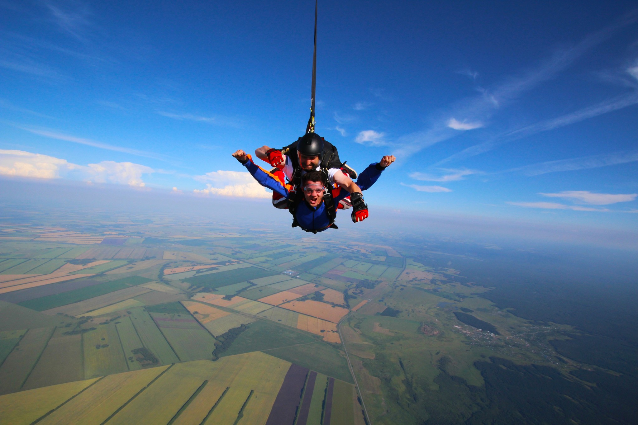 First parachute jump - My, Skydiving, Flight, Height, , Video, Longpost, Tag