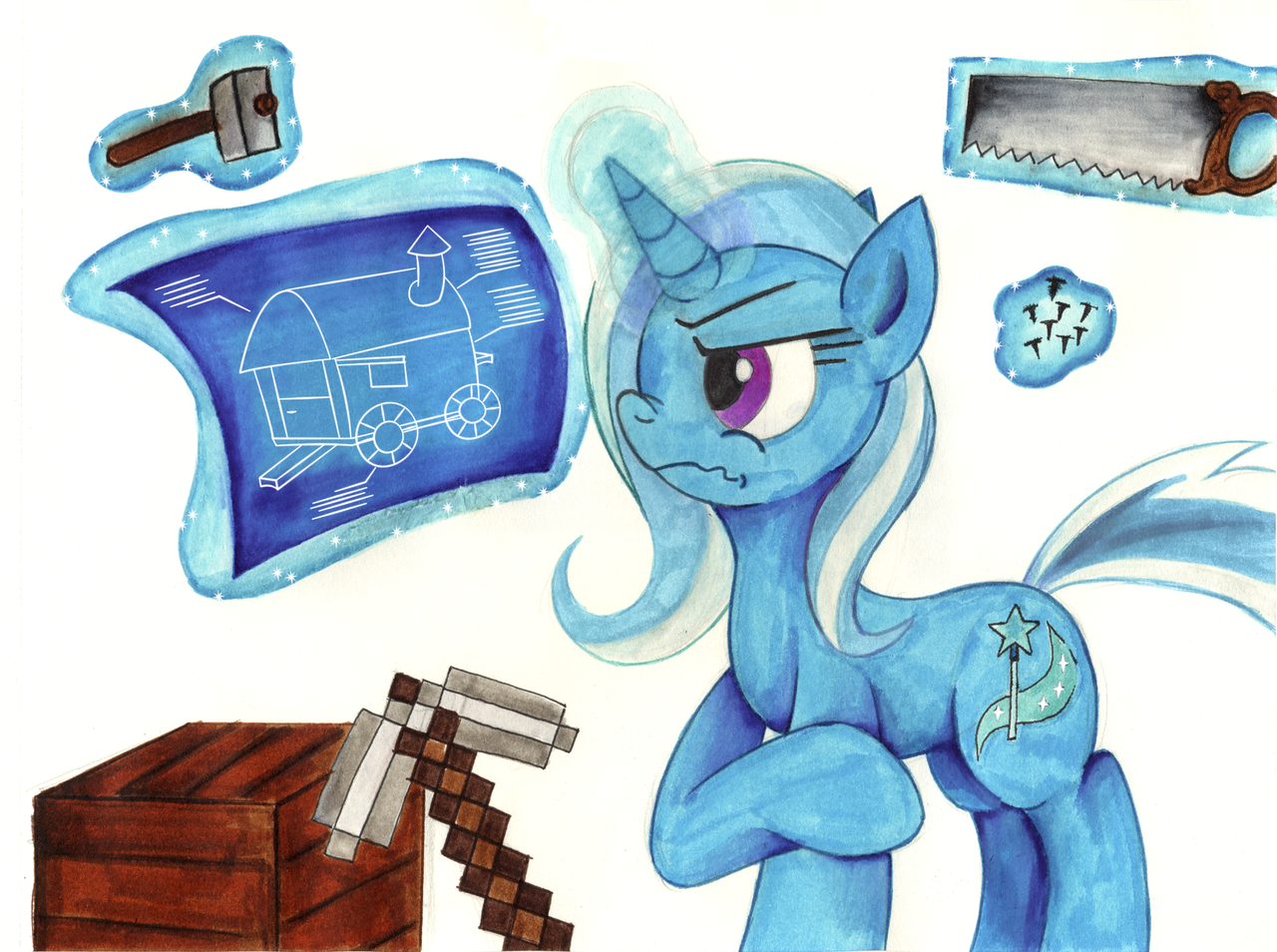 Trixie - Great and Powerful Builder - My little pony, Trixie, Jamescorck