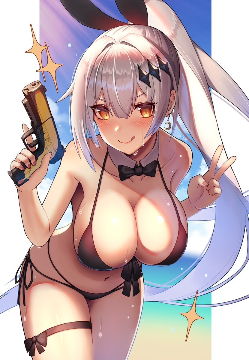 Anime Art - NSFW, Anime, Anime art, Girls frontline, Five-Seven