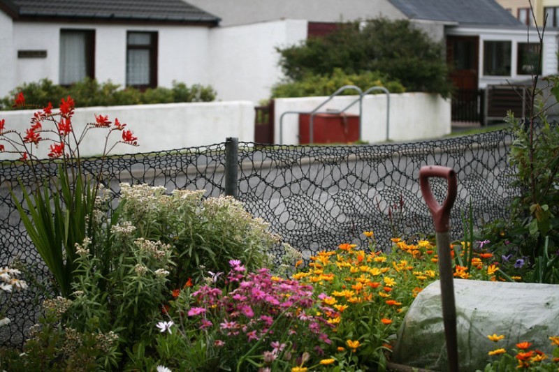 Knitted fence. - Knitting, Fence, , Cornice, Fishnet, Beautiful, Interesting, Longpost