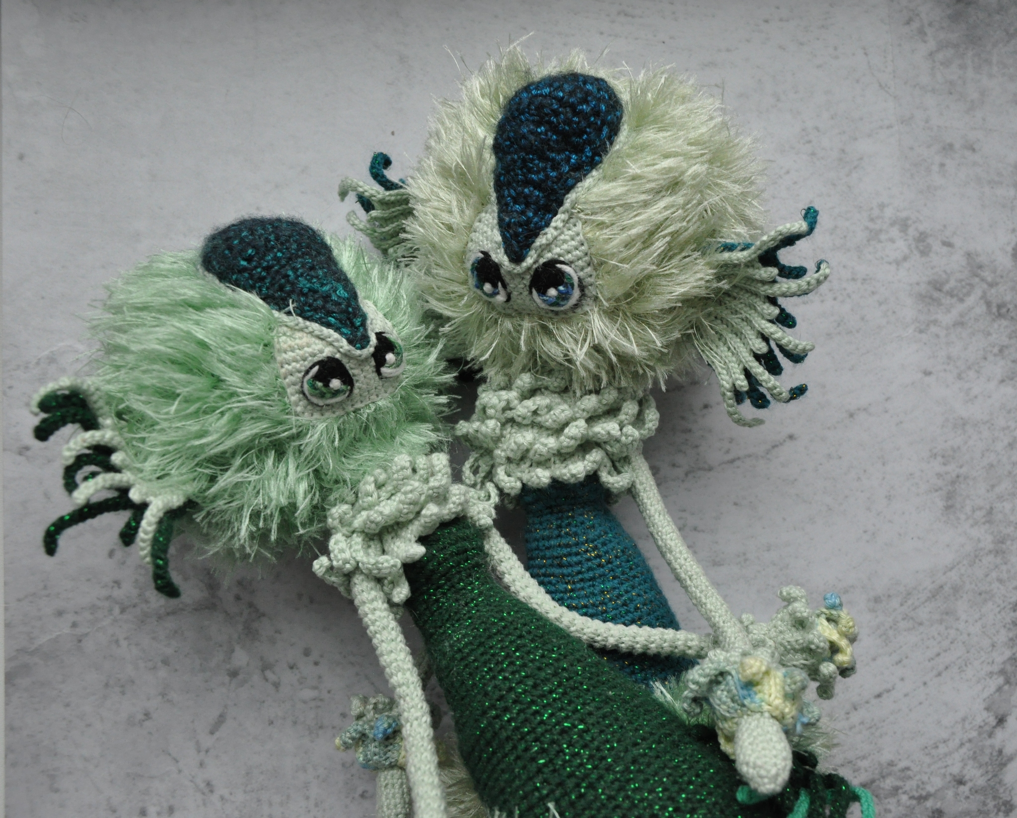 Mermaid dolls. I knit #1 - My, Crochet, Knitting, Doll, Handmade, Amigurumi, Longpost