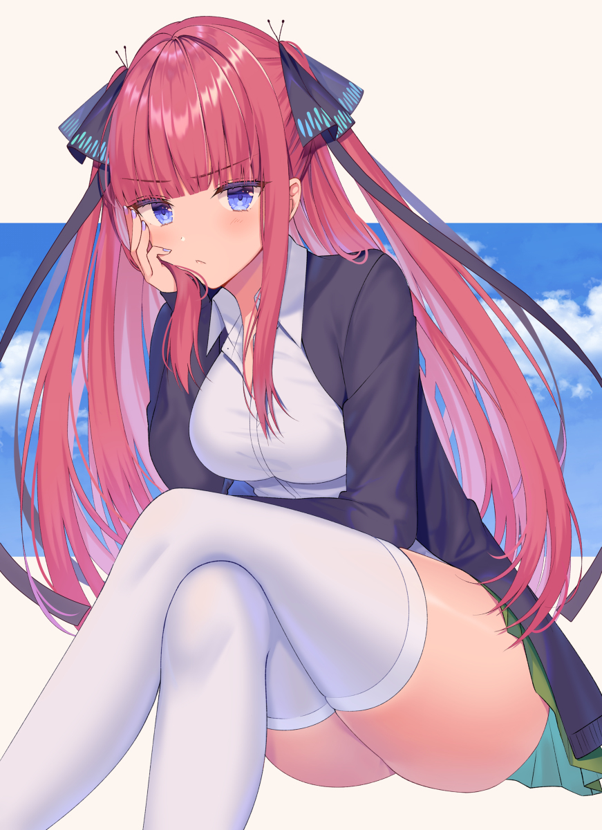 The Quintessential Quintuplets - Аниме, Anime Art, Gotoubun No Hanayome, The Quintessential Quintuplets, Nakano Miku, Nino Nakano, Длиннопост