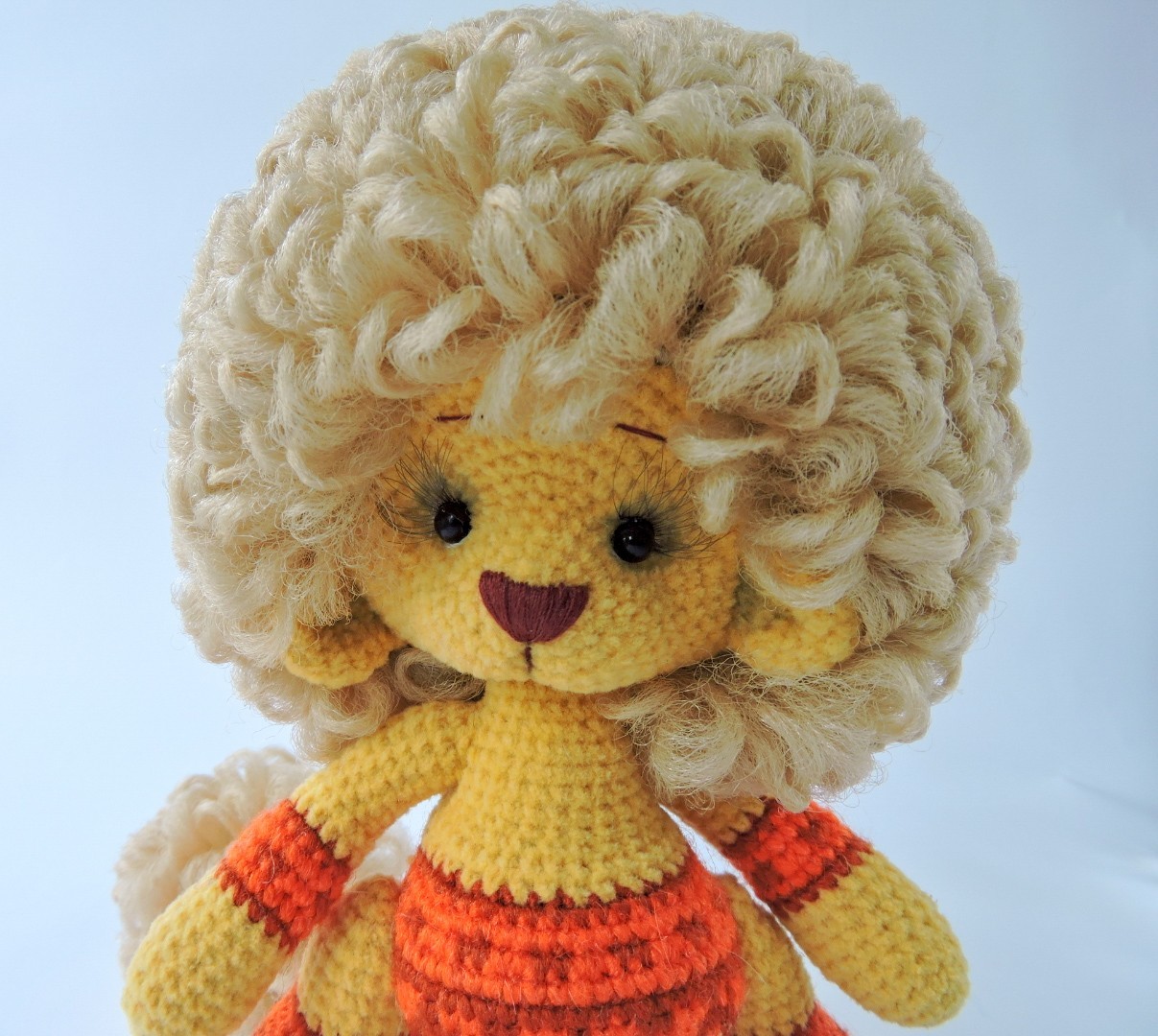 King of beasts - My, Amigurumi, Crochet, a lion, Needlework without process, Longpost, Rowan, Jacquard