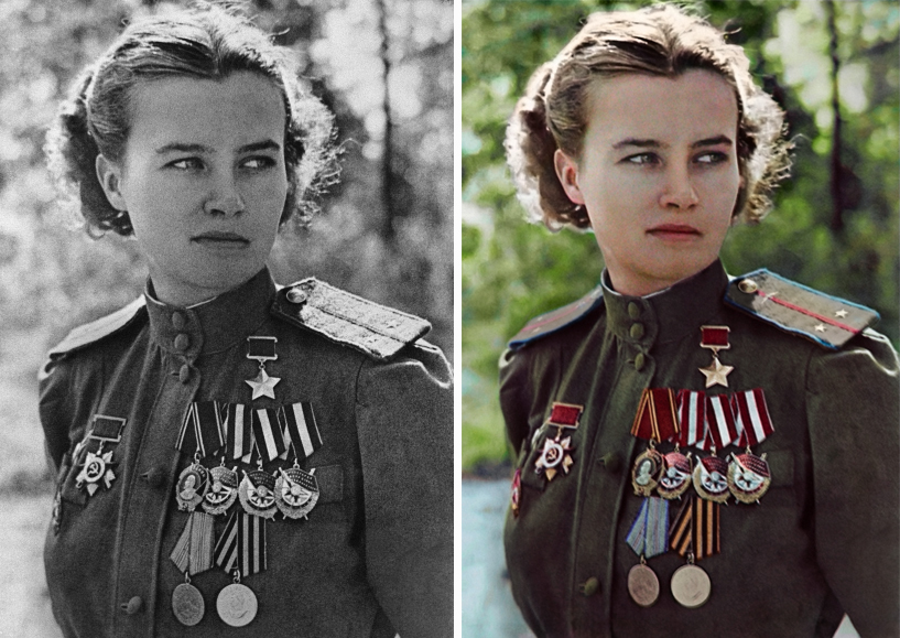 My coloration - My, Colorization, The Great Patriotic War, The hero of the USSR, Meklin, Longpost