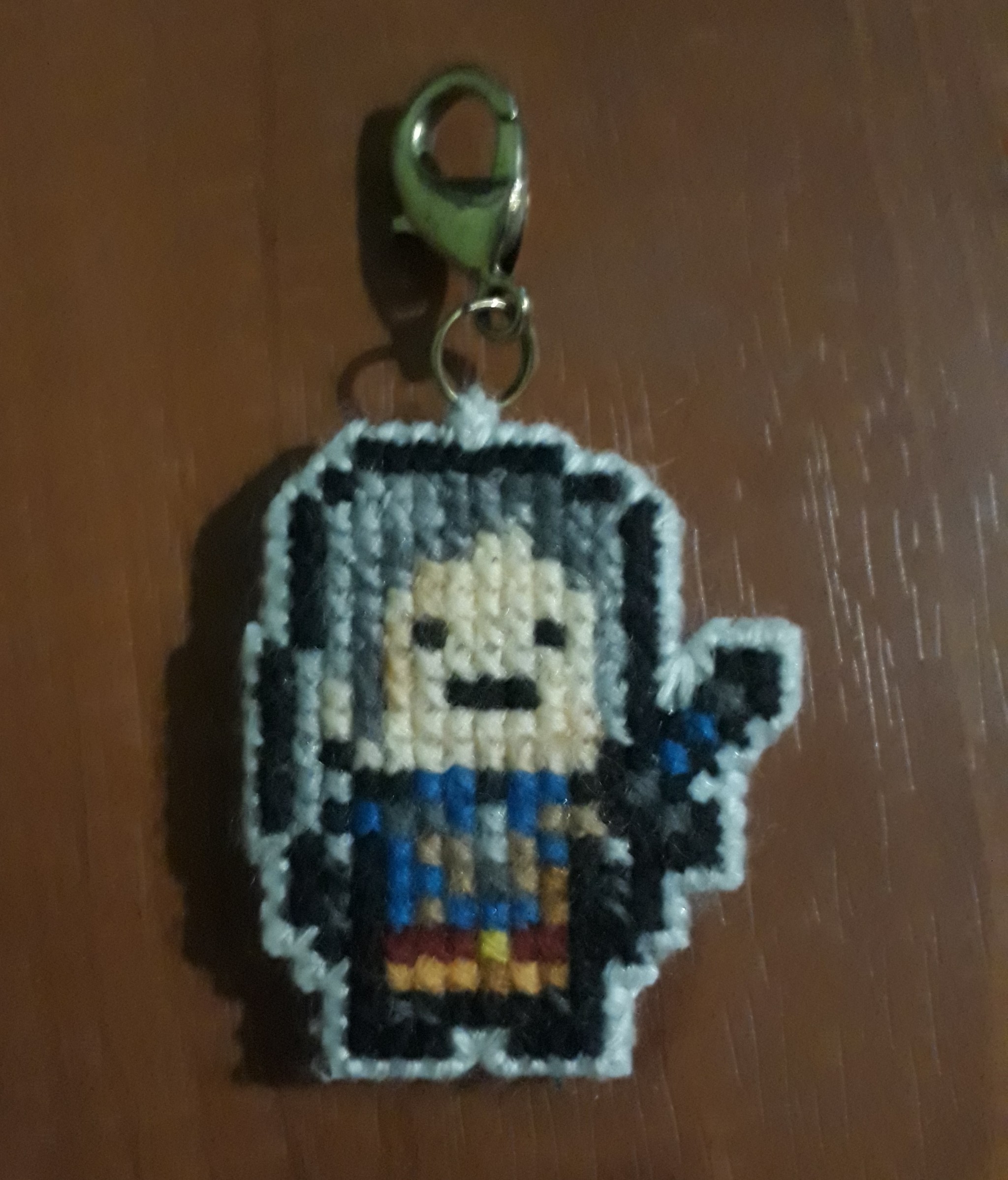 Keychain Geralt of Rivia - My, Needlework without process, Handmade, Keychain, Witcher, Longpost