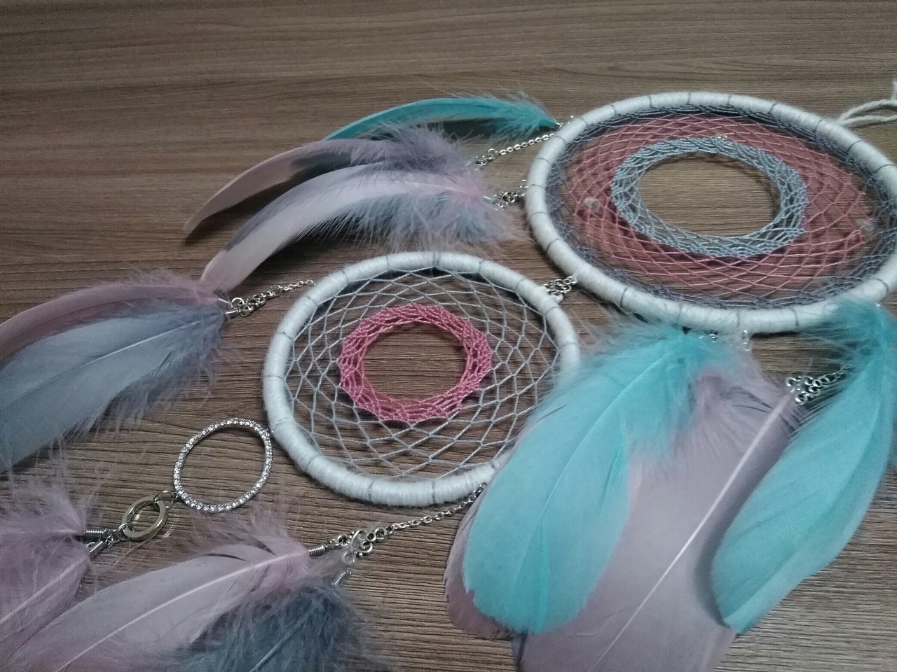 Assorted dream catchers - My, Dreamcatcher, Handmade, Needlework without process, Presents, With your own hands, Weaving, Amulet, Decor, Longpost