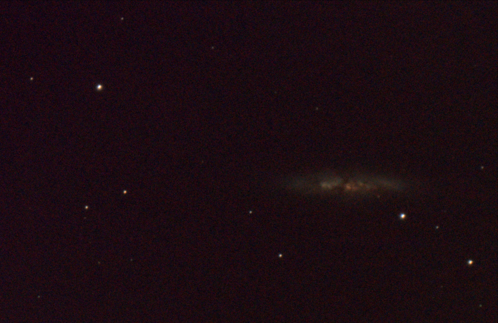 Galaxy Cigar through an amateur telescope - My, Astrophoto, Deepsky, The photo