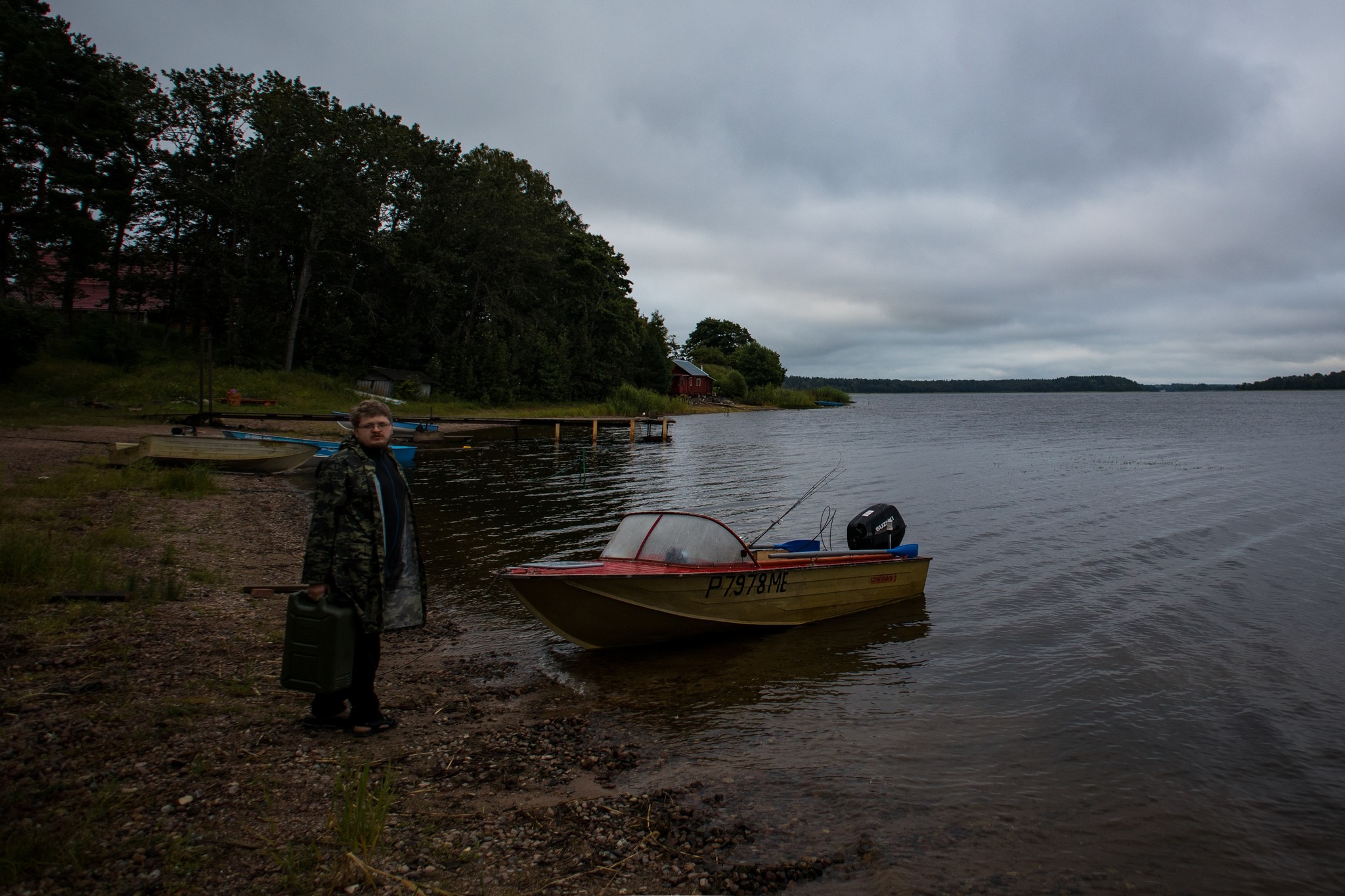 One morning on Seliger - My, The photo, Seliger, Morning, Lake, Boat, Longpost