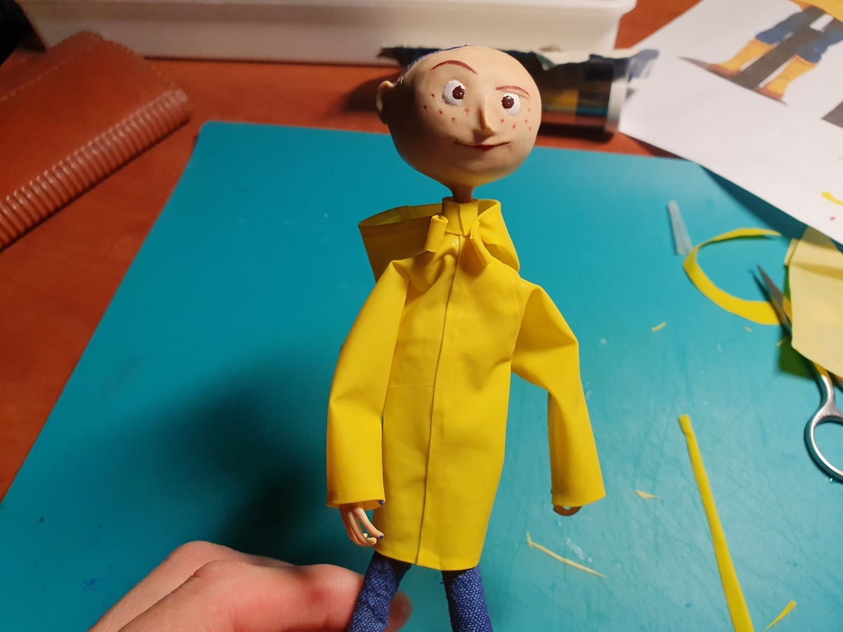 A humorous story with pictures about the making of a Coraline doll. 3 part. - My, Humor, Coraline, Coraline in Nightmare Land, Doll, With your own hands, Polymer clay, Longpost