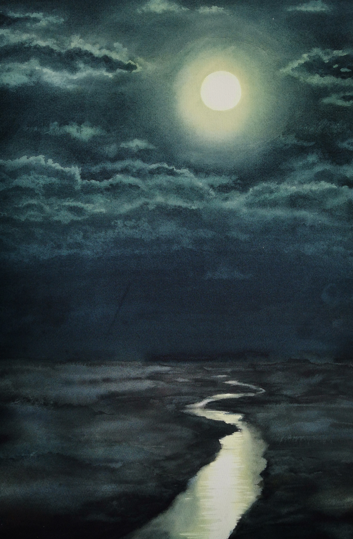 Келехсаев художник картины Лунная ночь