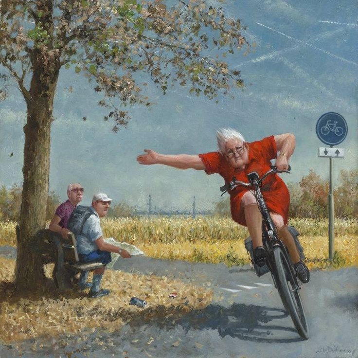 Художник Marius van Dokkum - Арт, Рисунок, Подборка, Пожилые, Marius Van Dokkum, Длиннопост