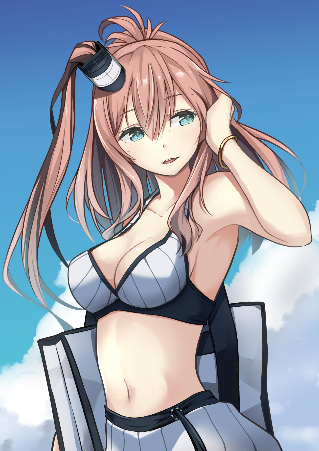 Kanmusu (Artist: Negahami) - Kantai collection, Anime, Anime art, Saratoga, Abukuma, Kinu, Yura, Longpost