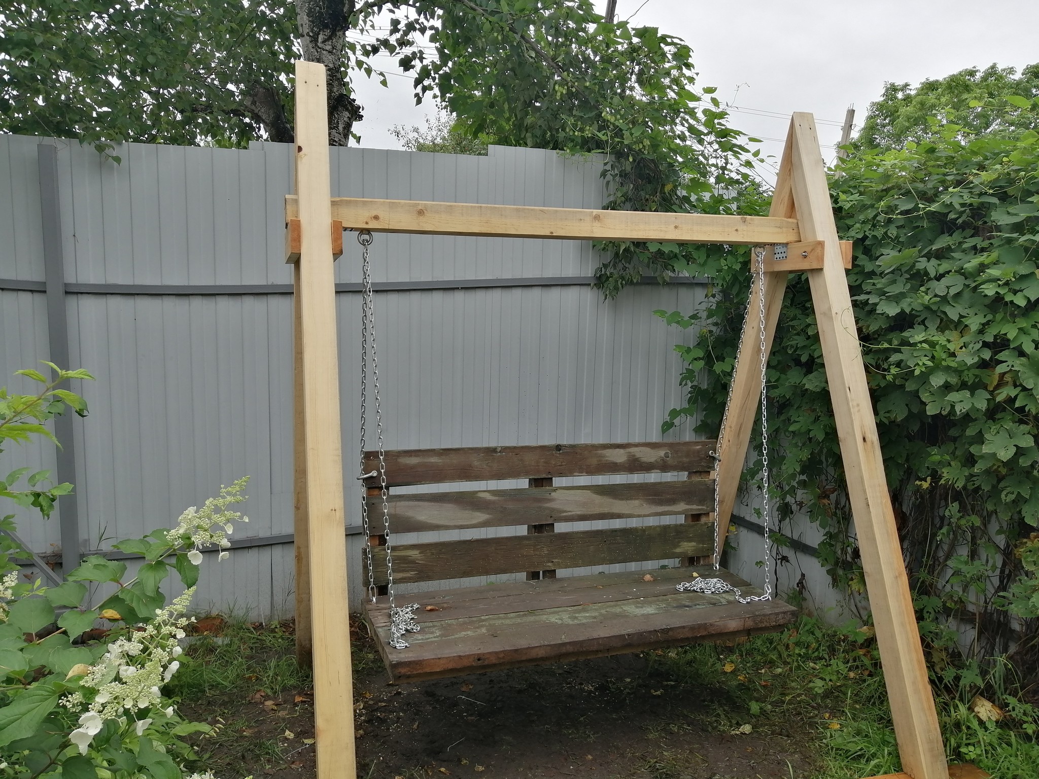 Garden swings - My, Hobby, With your own hands, Tree, Woodworking, Wood products, Longpost