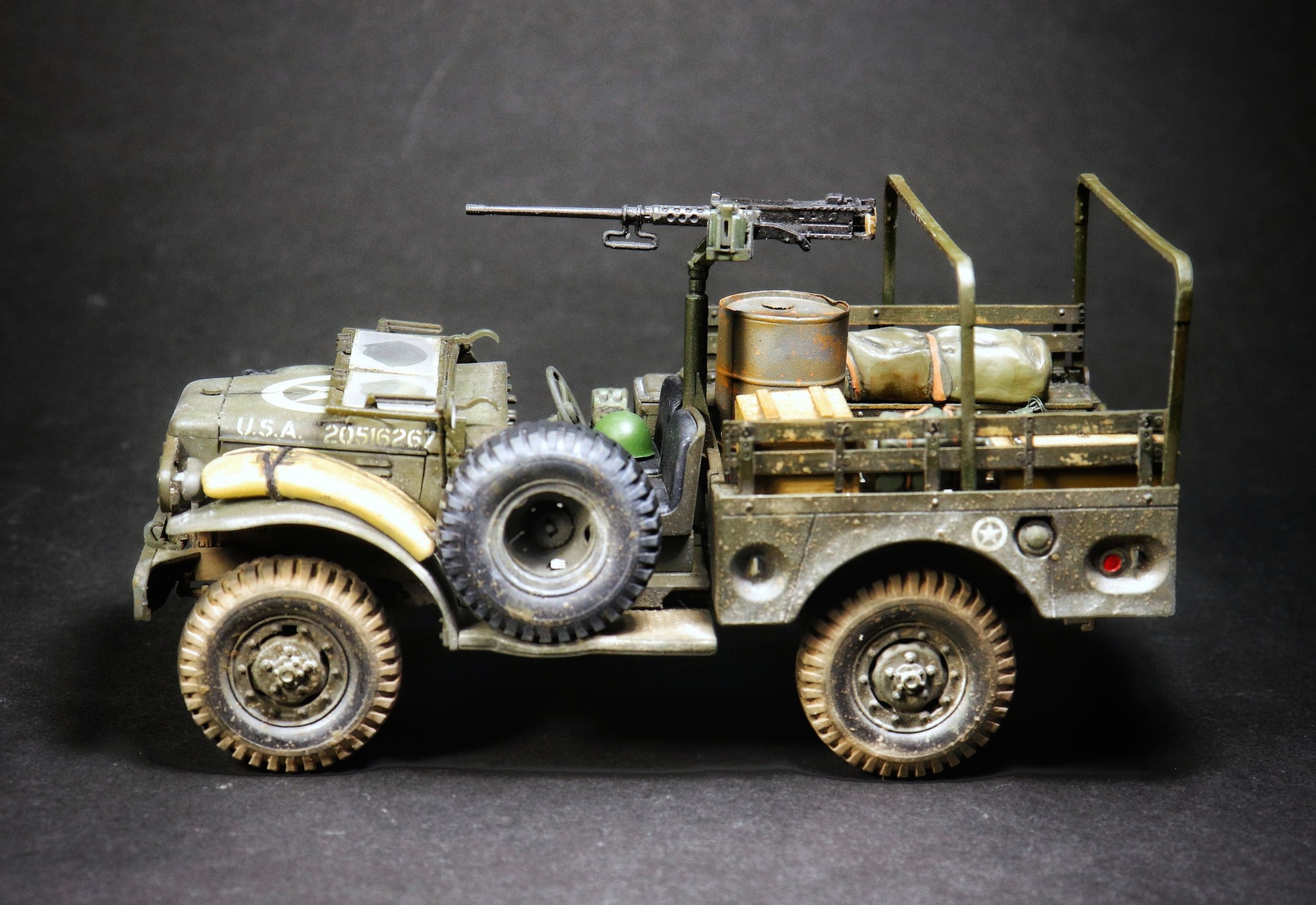 Dodge WC-51 - My, Scale model, , The Second World War, Modeling, Models, Longpost, Dodge