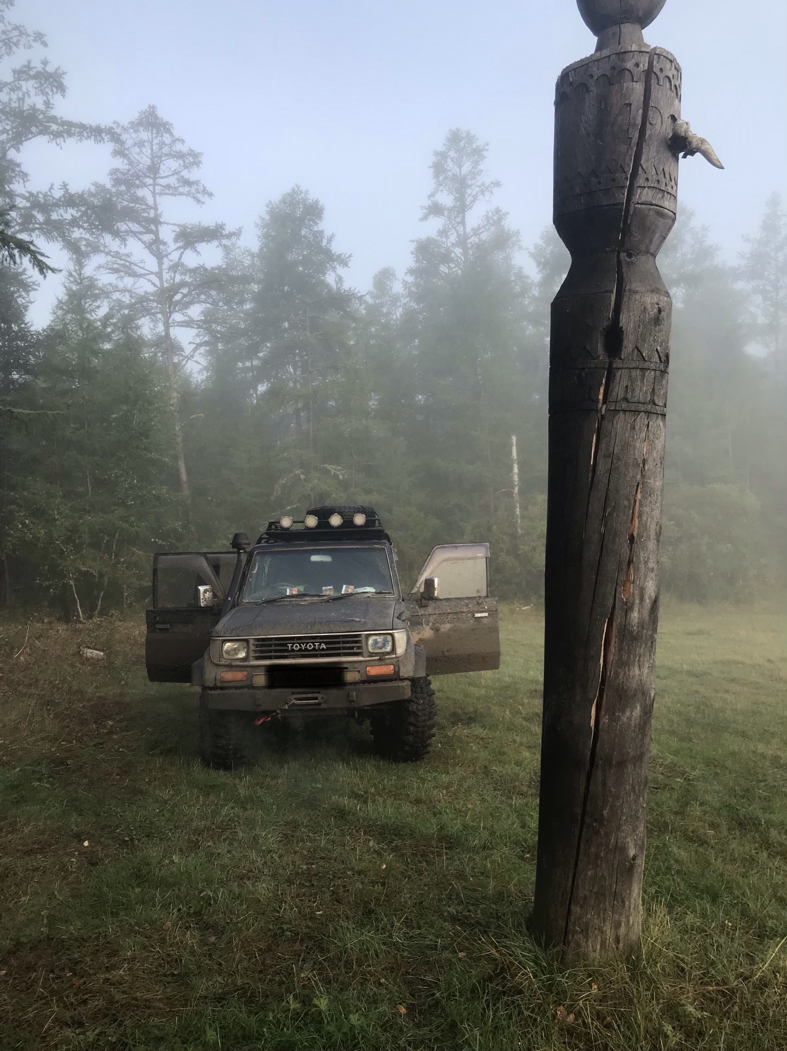 Forays into the forest at the end of summer part 3 - My, Yakutia, Hike, Dog, Off road, Forest, Longpost