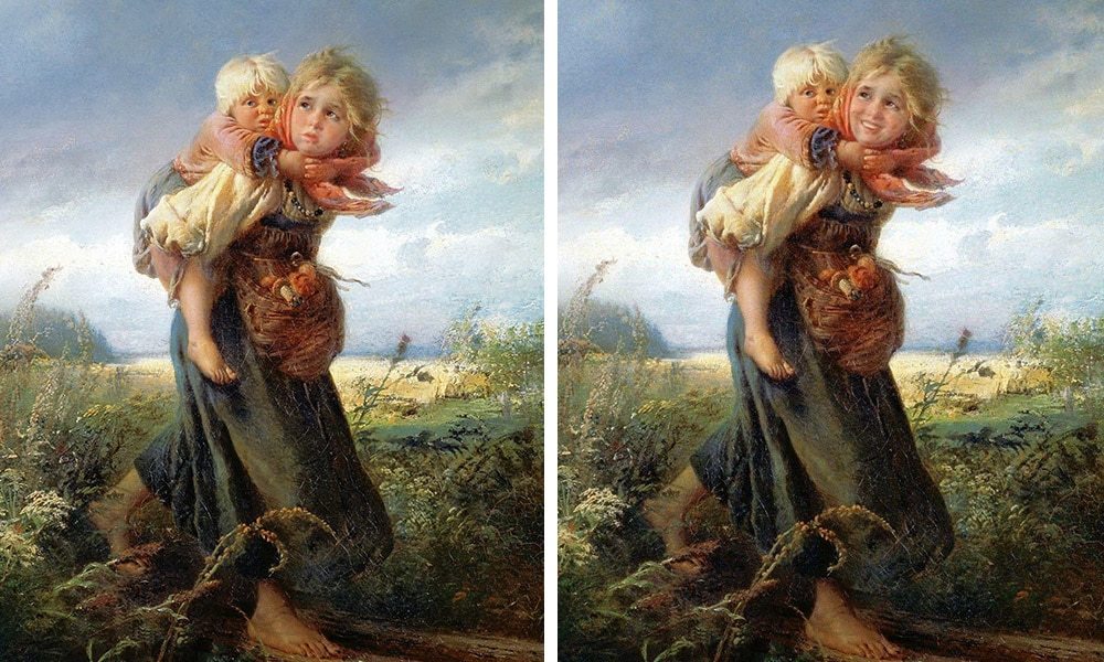 What would the paintings of Russian artists look like if their characters suddenly smiled? - Artist, Humor, Painting, Longpost