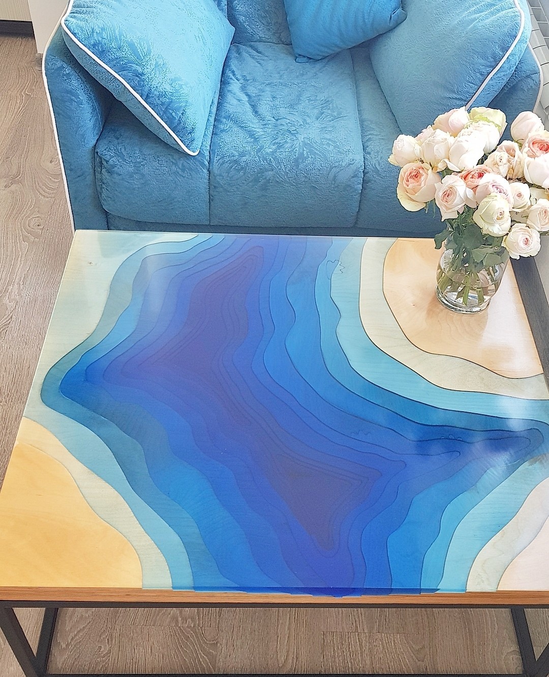 I love tables - My, Table, Epoxy resin, With your own hands, Longpost