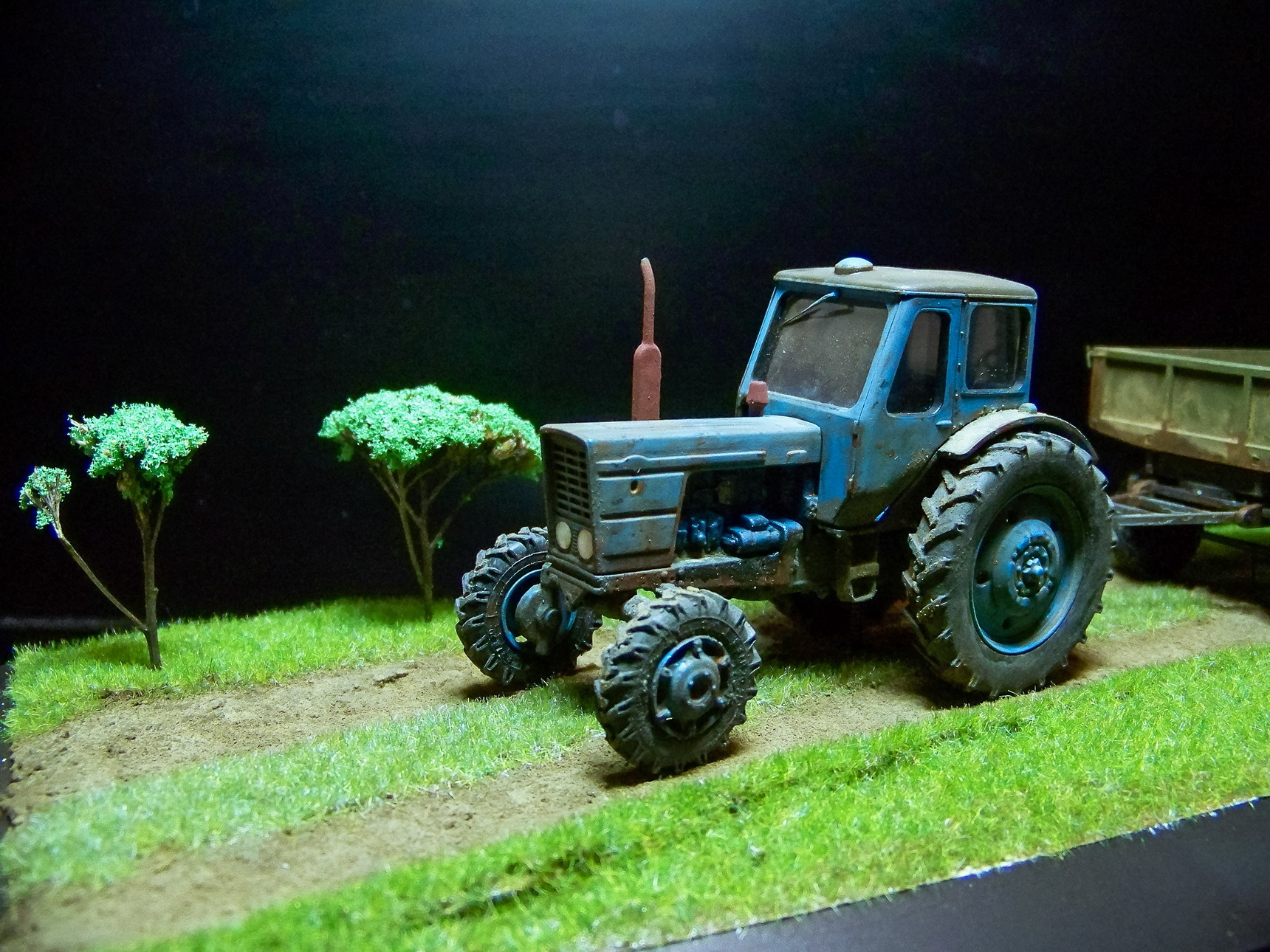 MTZ-52 Belarus - My, Tractor, MTZ, Diorama, Agricultural machinery, Longpost