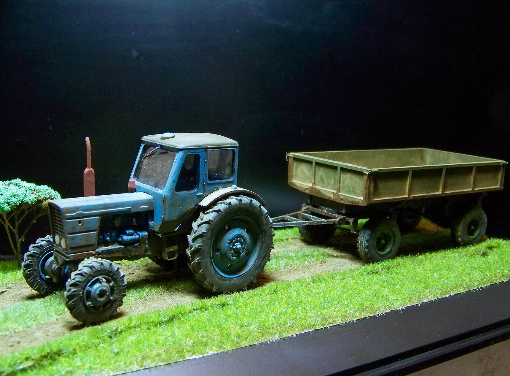 MTZ-52 Belarus - My, Tractor, MTZ, Diorama, Agricultural machinery, Longpost