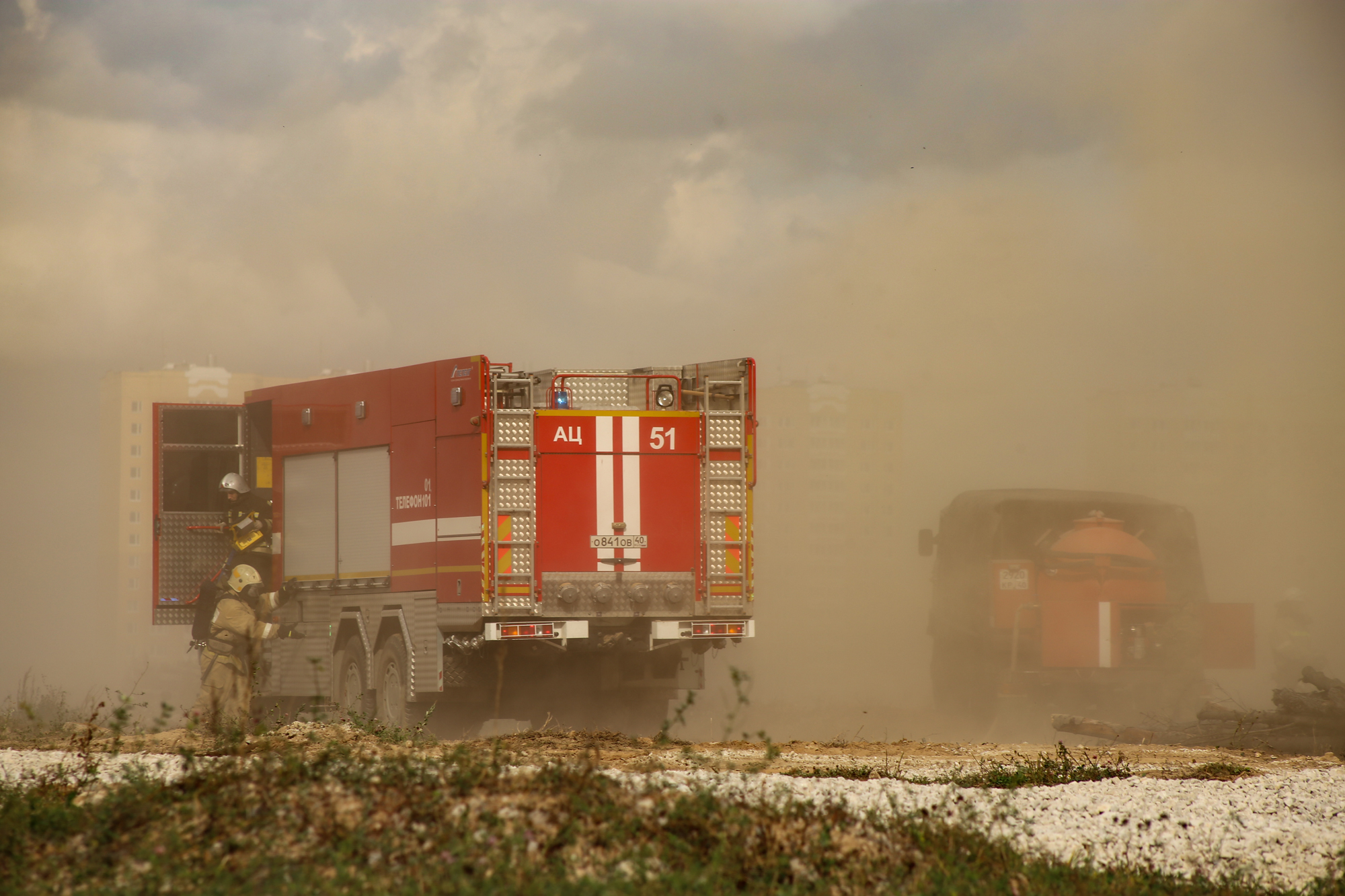 Preparation for civil defense exercises (photo report) - My, Teachings, Ministry of Emergency Situations, Aviation, IL-76, Firefighters, The photo, Reportage, Longpost