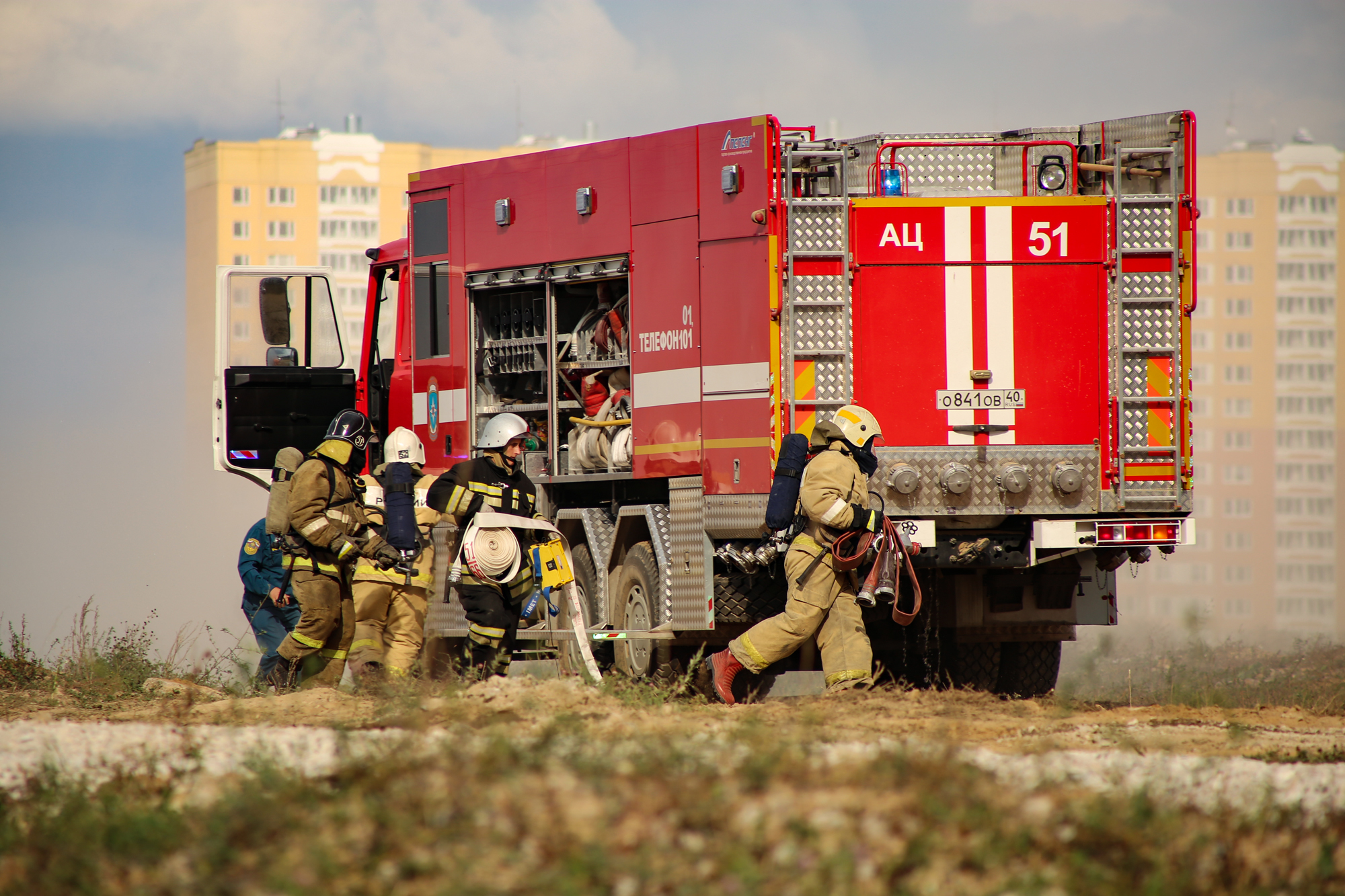 Preparation for civil defense exercises (photo report) - My, Teachings, Ministry of Emergency Situations, Aviation, IL-76, Firefighters, The photo, Reportage, Longpost