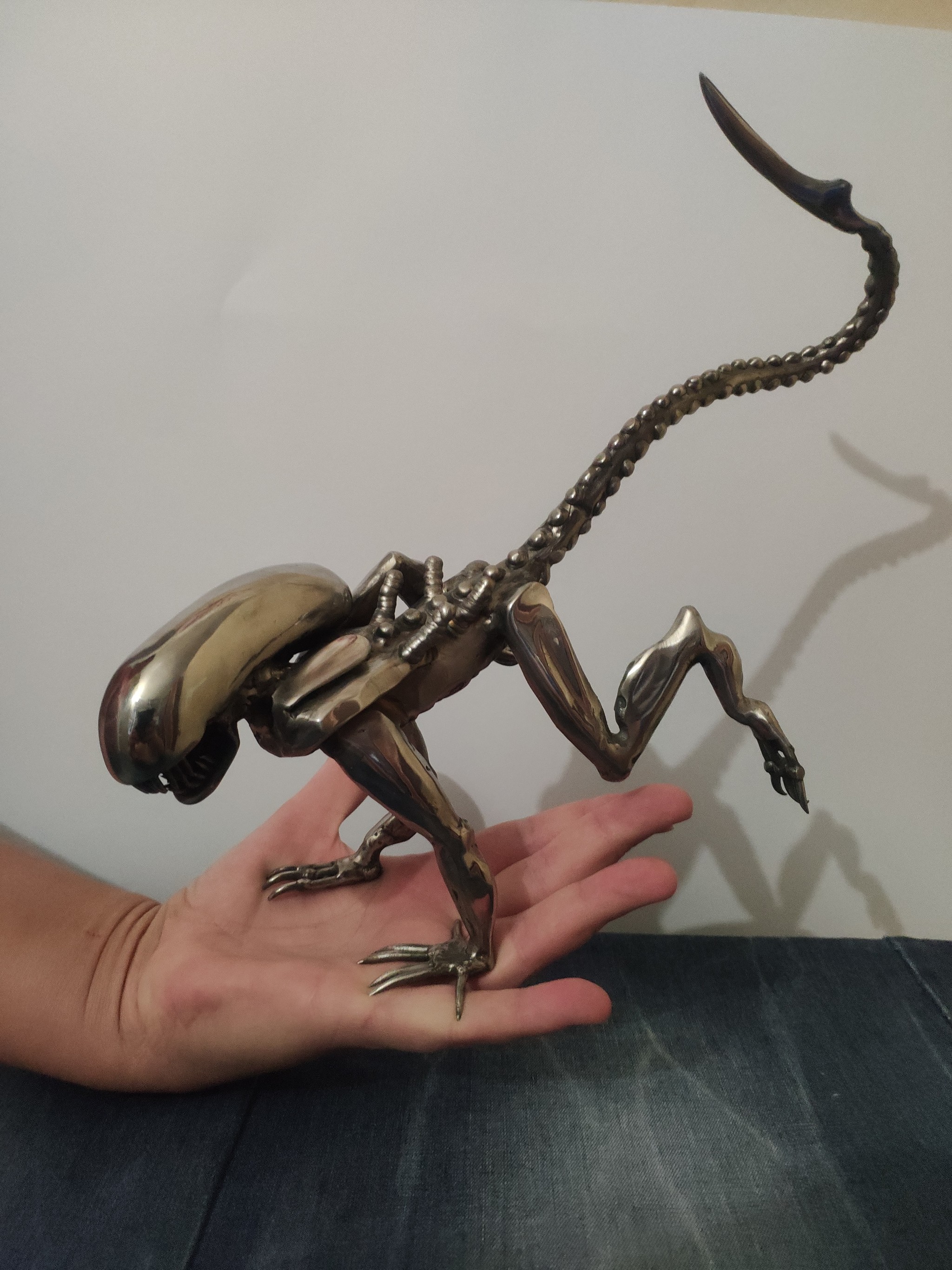 xenomorph runner - My, Handmade, With your own hands, Longpost, Needlework without process, Stranger, Xenomorph, Video