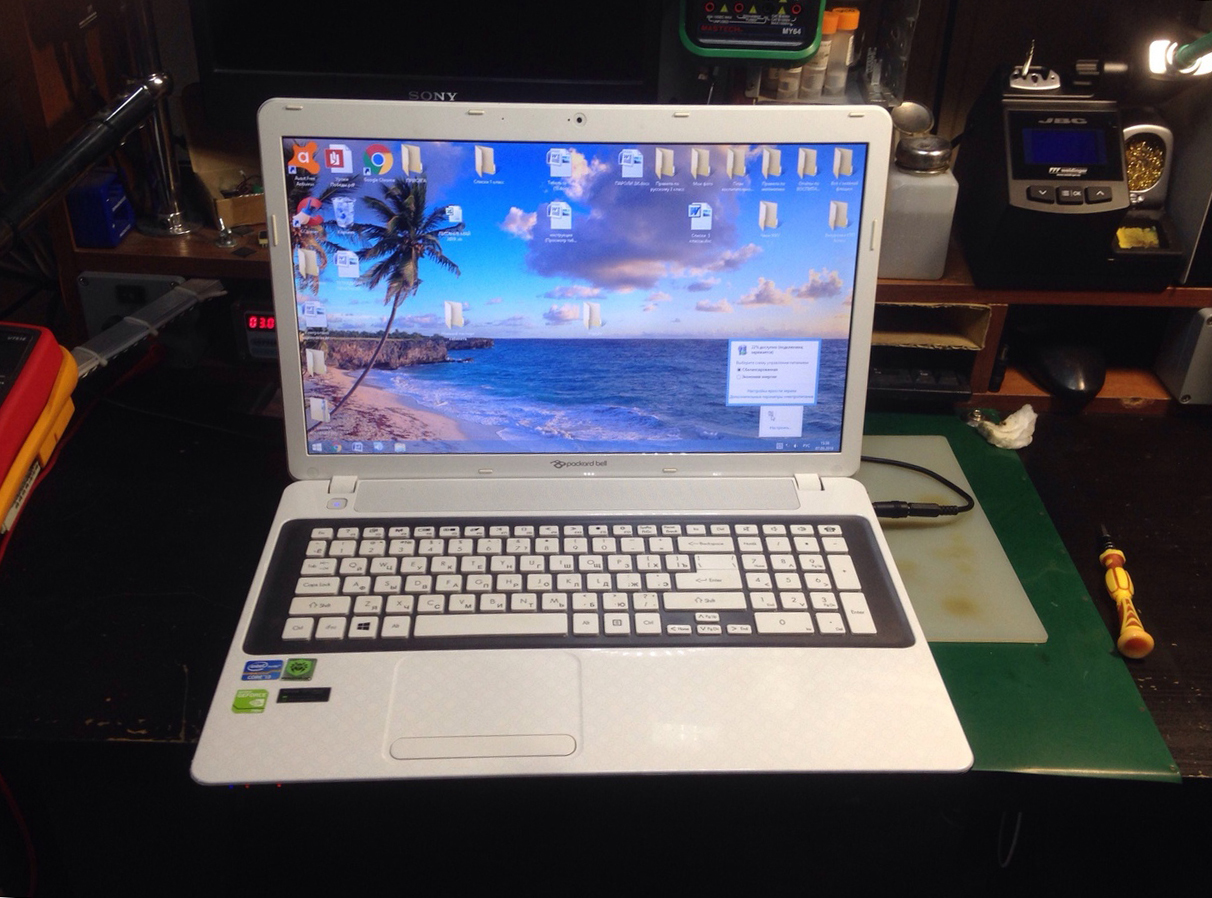 Packard Bell VG70 laptop repair - My, Repair of equipment, Laptop Repair, SouthBridge, Tipukha, Longpost