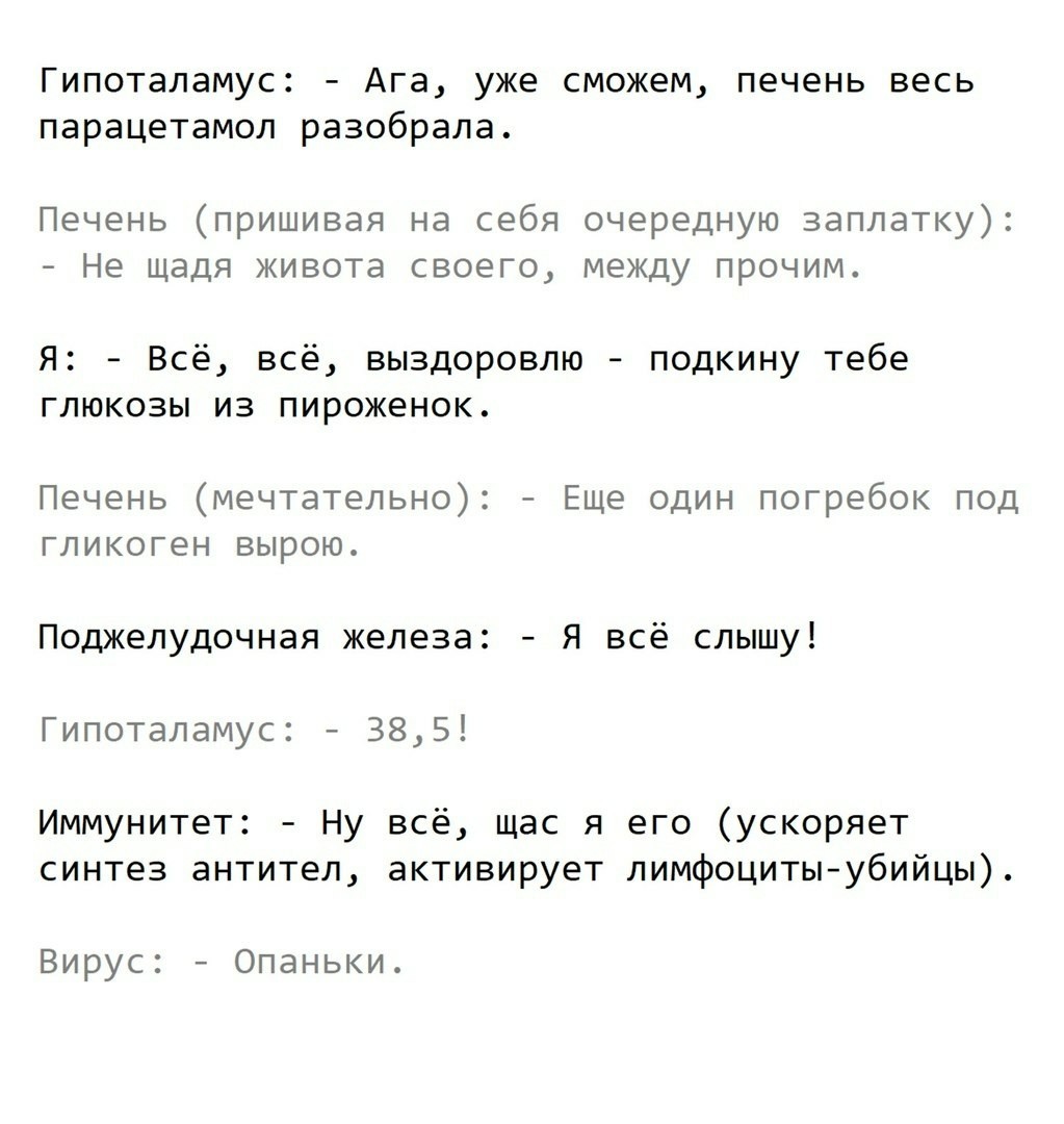 Что если бы наши органы могли общаться с нами. - Организм, Человек, Длиннопост