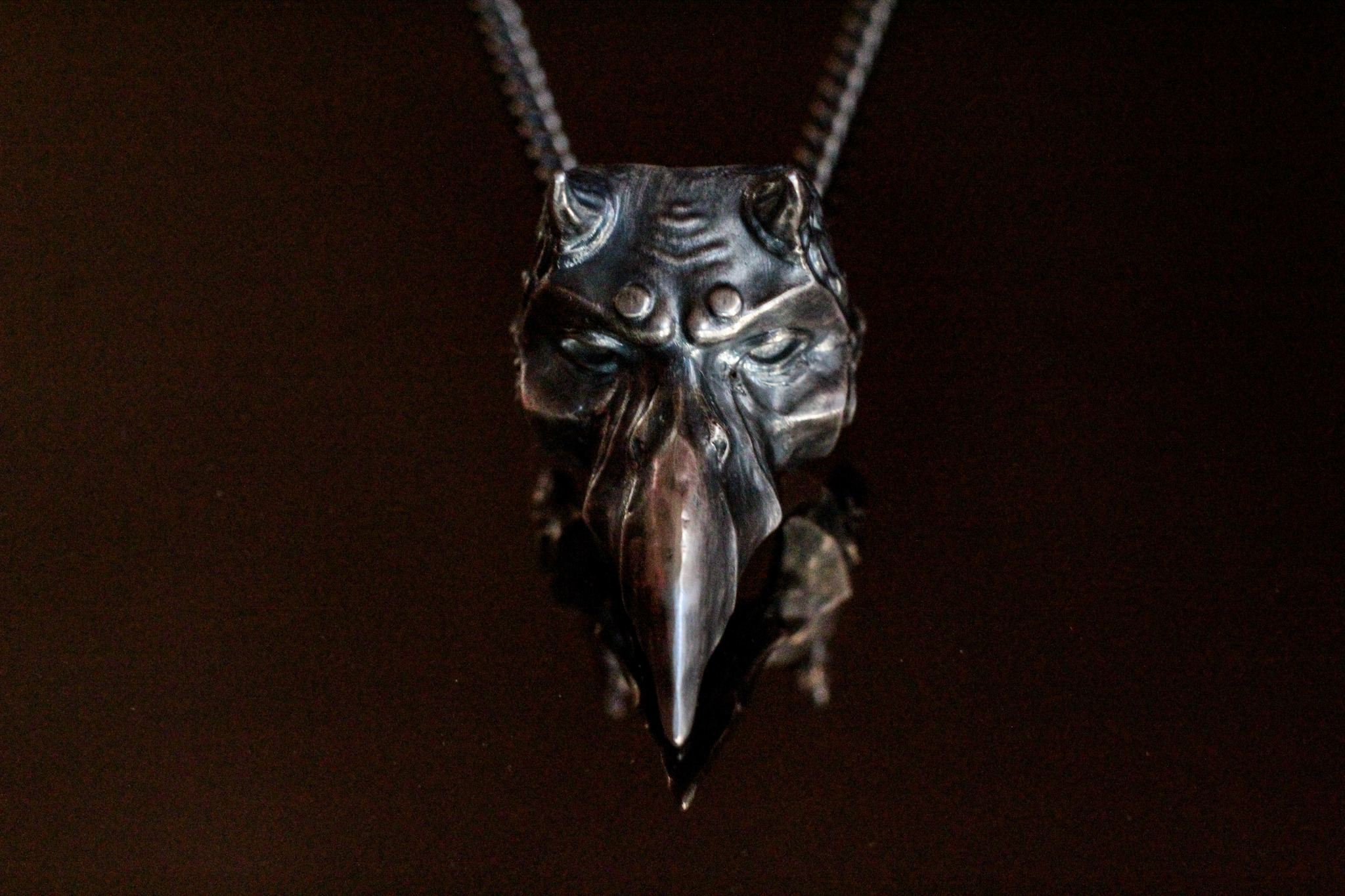 Tengu - My, Decoration, Mask, 3D печать, 3D graphics, Jewelcrafting, Handmade decorations, , Demon, Longpost