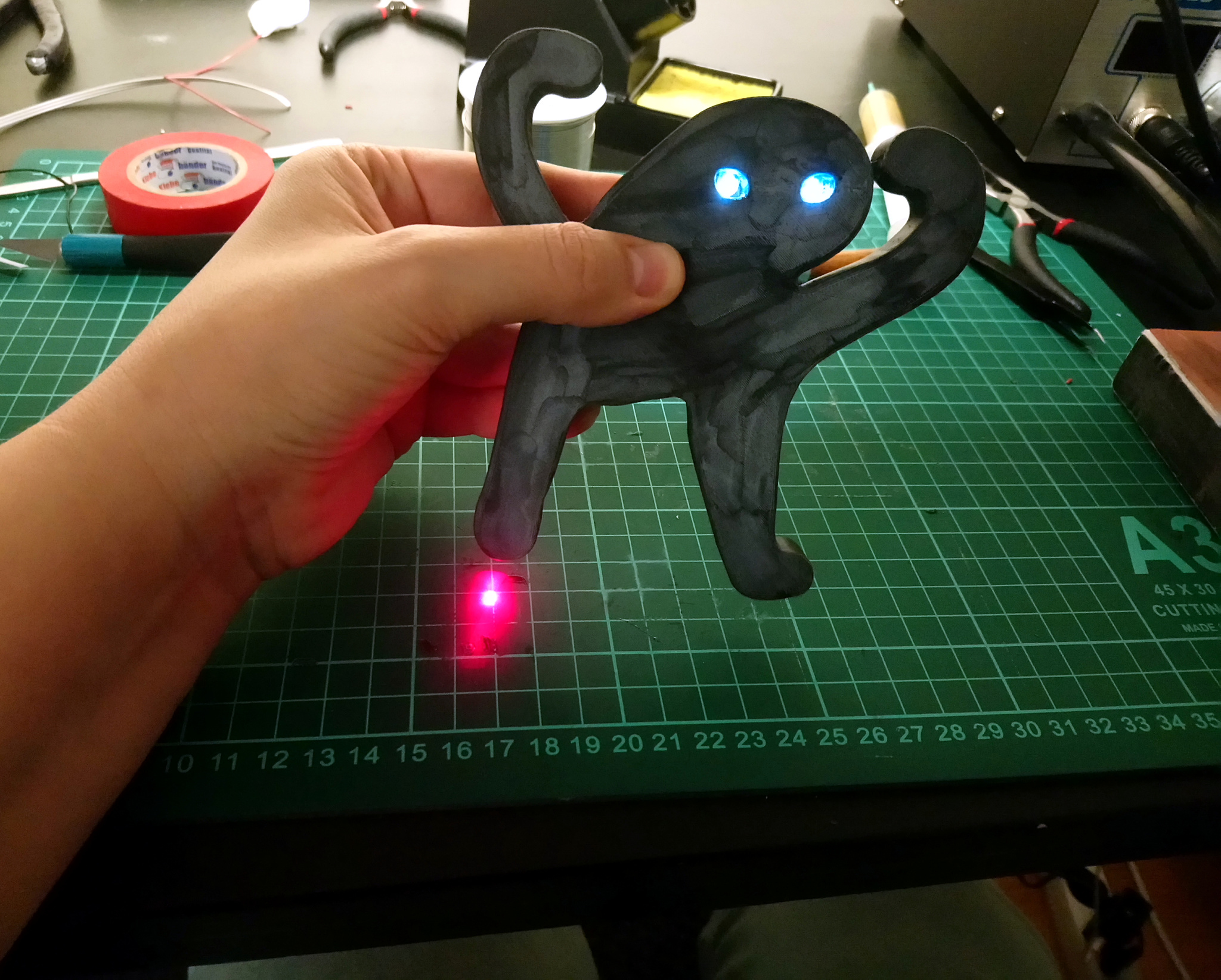 Laser jab - My, Laser pointer, Homemade, Byy, 3D печать, Solidworks, Electronics, Longpost