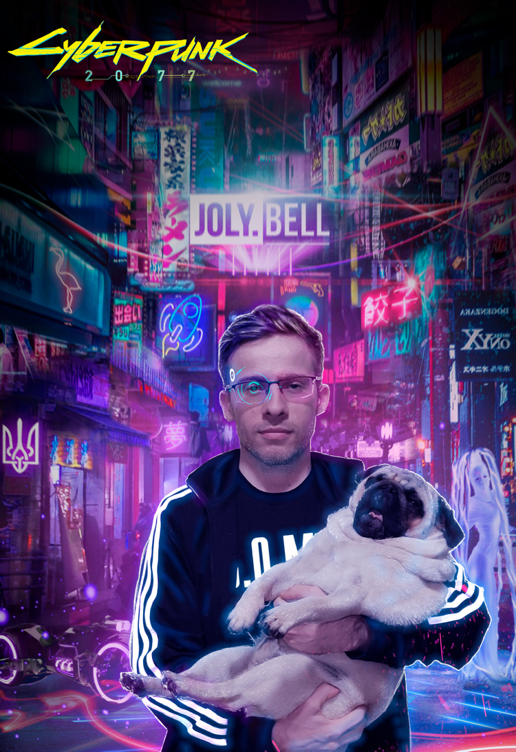 Itpedia photo editing - My, Photoshop, Itpedia, Cyberpunk 2077, Shevtsov