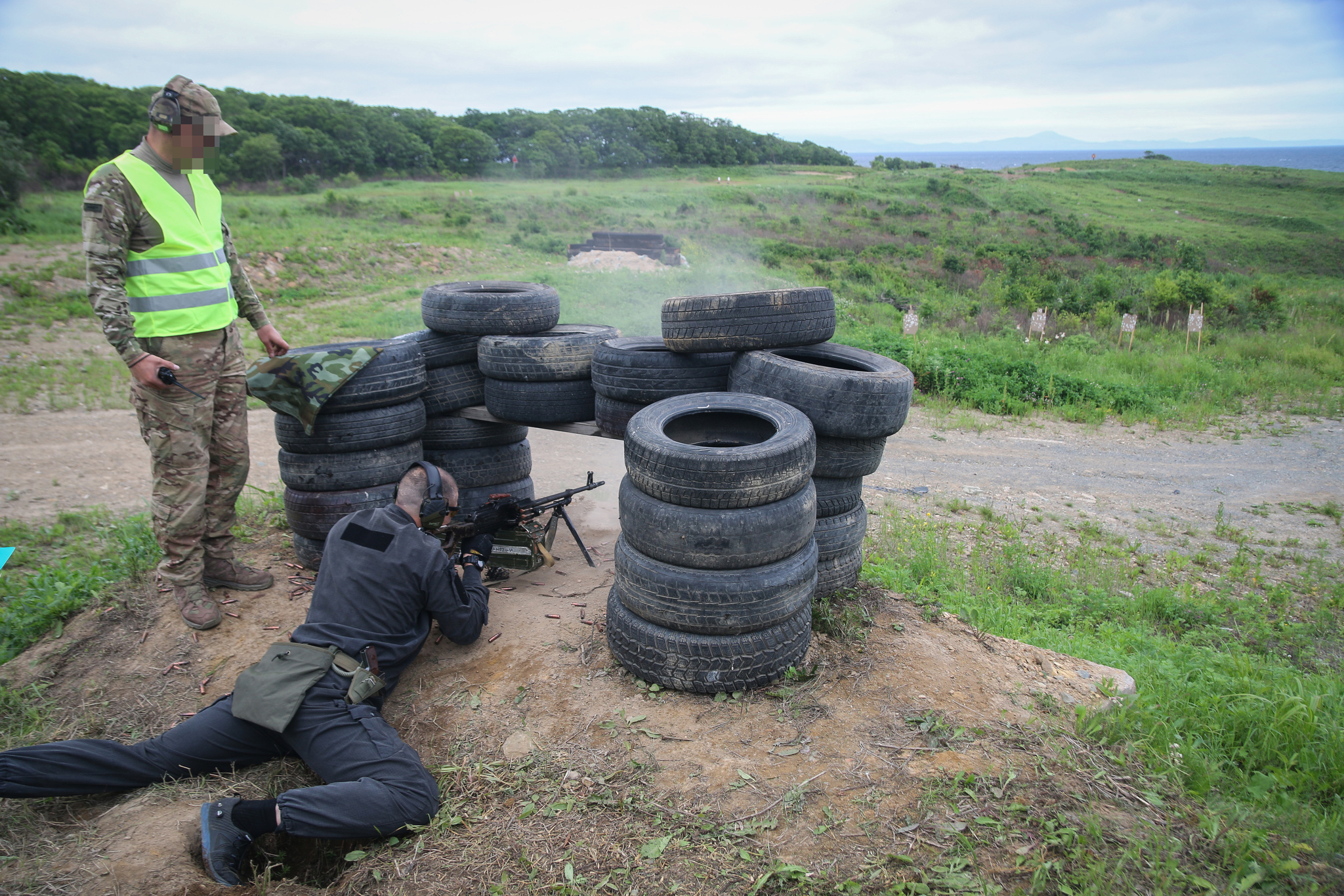 Championship in practical shooting from a machine gun. - My, Shooting, Weapon, Machine gun, Army, Pacific Fleet, Competitions, Practical shooting, Special Forces, Video, Longpost