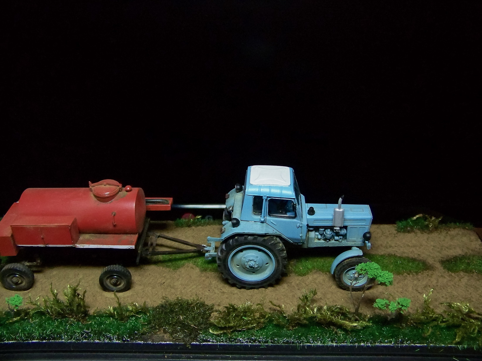 MTZ-80 - My, MTZ, 1:43, Tractor, Diorama, MTZ 80, Longpost