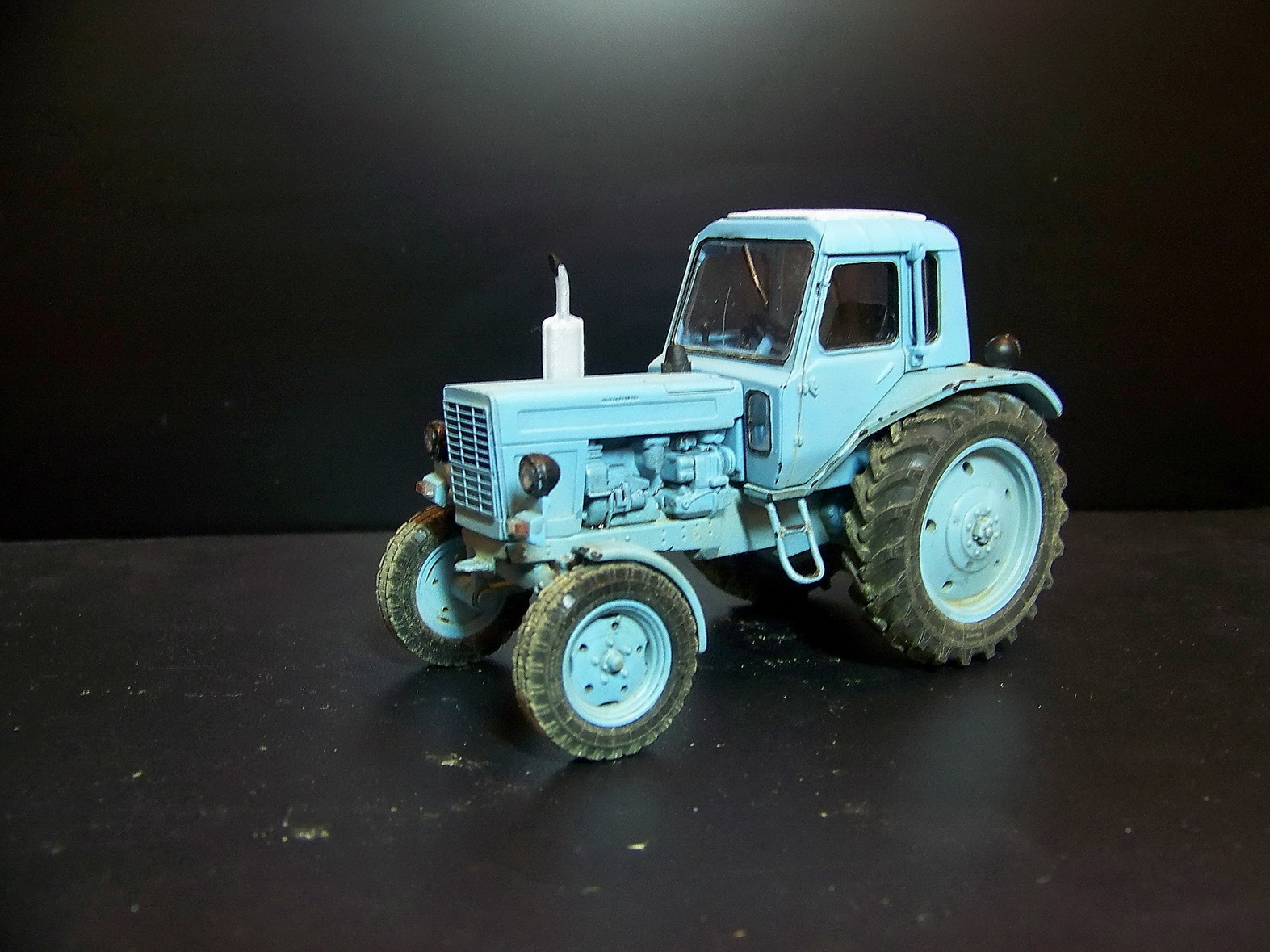 MTZ-80 - My, MTZ, 1:43, Tractor, Diorama, MTZ 80, Longpost