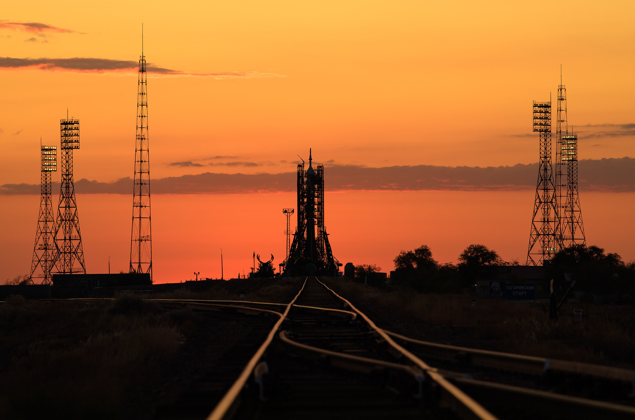 Last launch of Soyuz-FG with the new crew of the International Space Station - Rocket, Union, Space, Running, Baikonur, Roscosmos, NASA, Космонавты, Video, Longpost