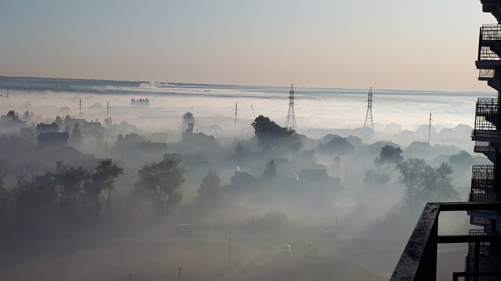 В Воронеже горят торфянники. | Пикабу