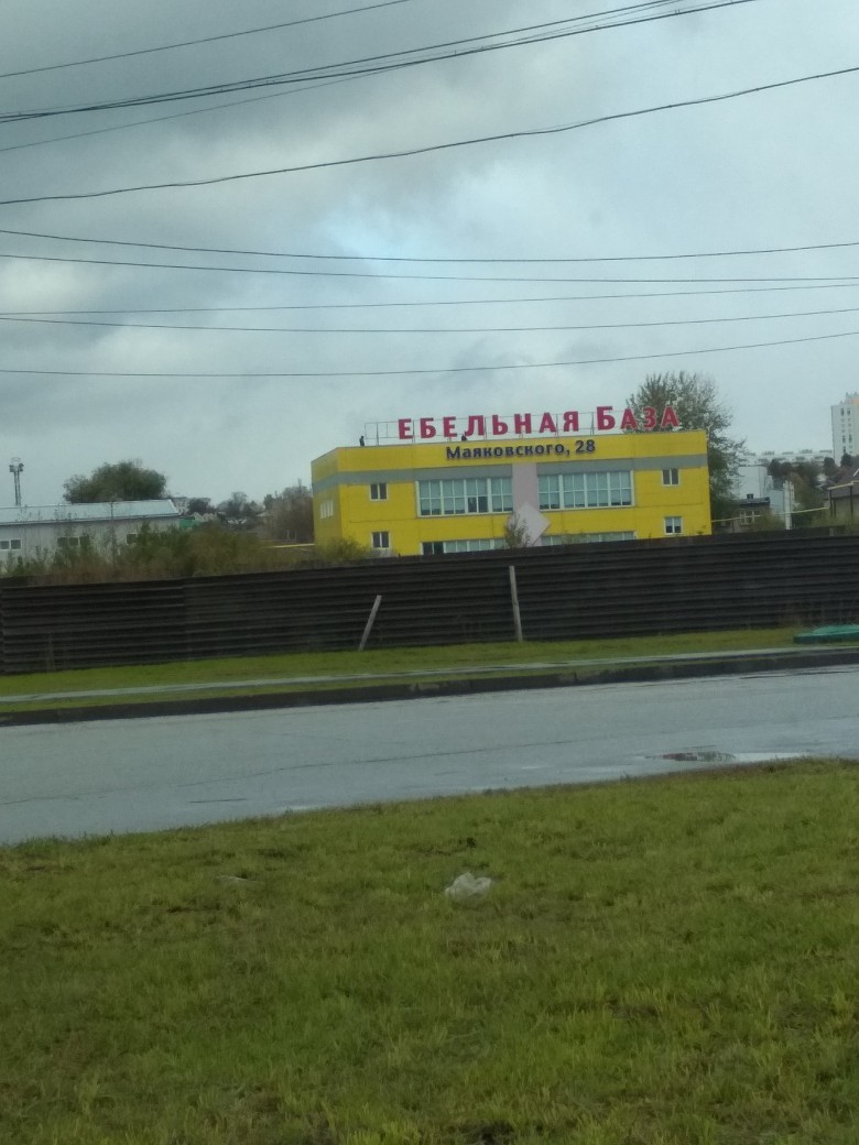 I went for the sofa... - Izhevsk, Building, Signboard