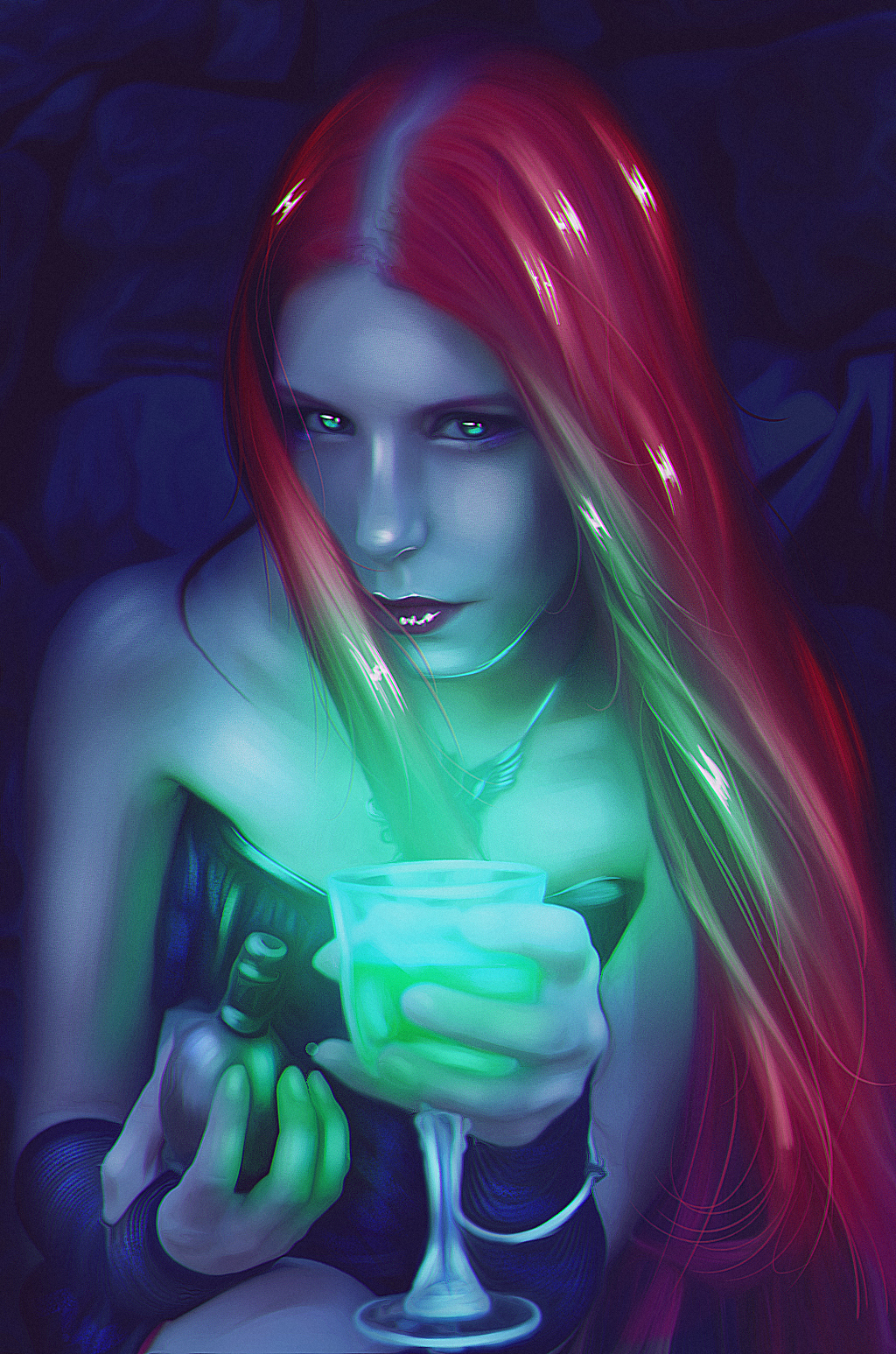 Poison - My, Art, Photoart, Witches, Modern Art, Graphics editor, Photoshop master, Green eyes, Photomanipulation