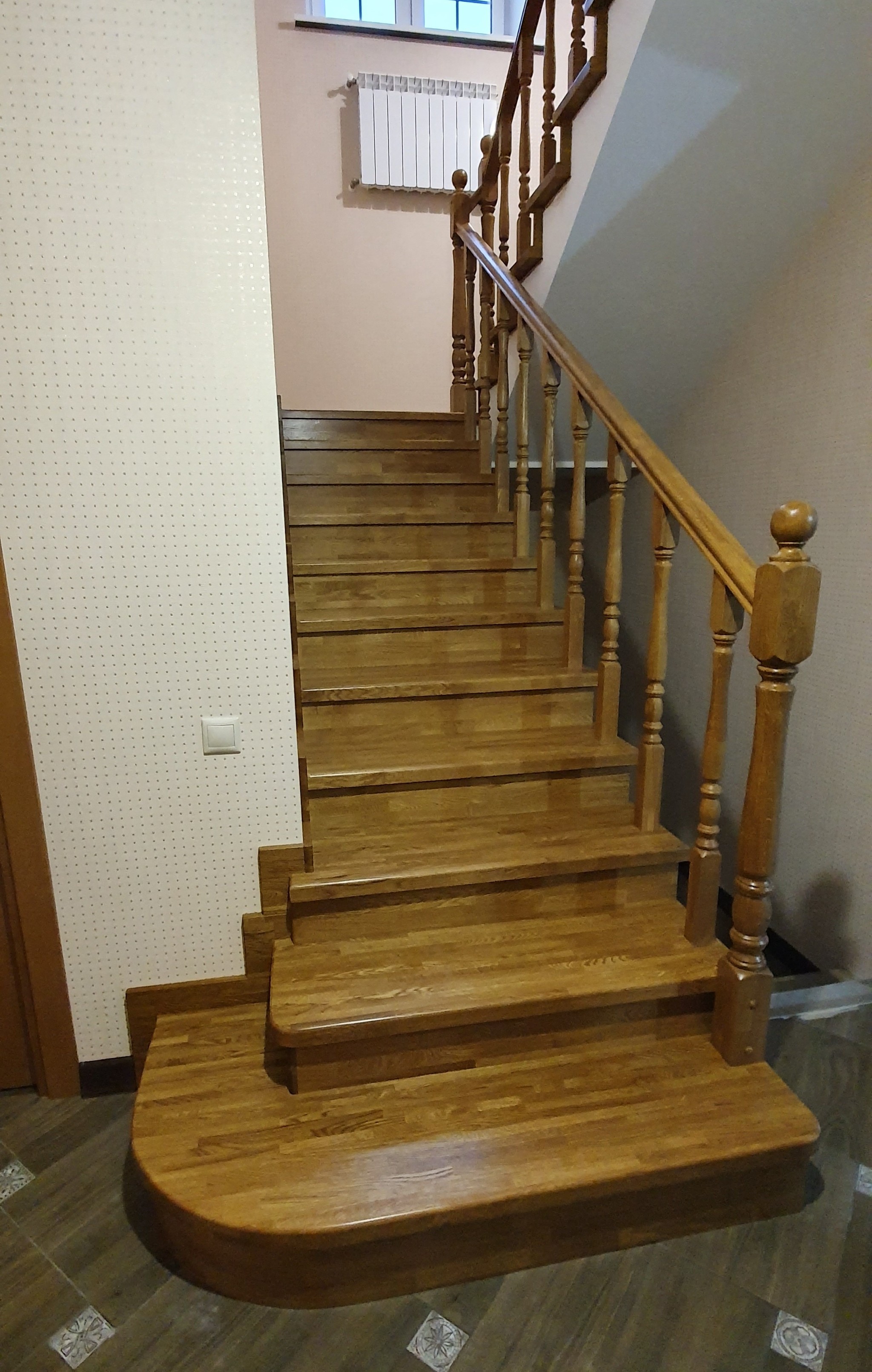 Oak on concrete - My, Stairs, Building, House, Longpost