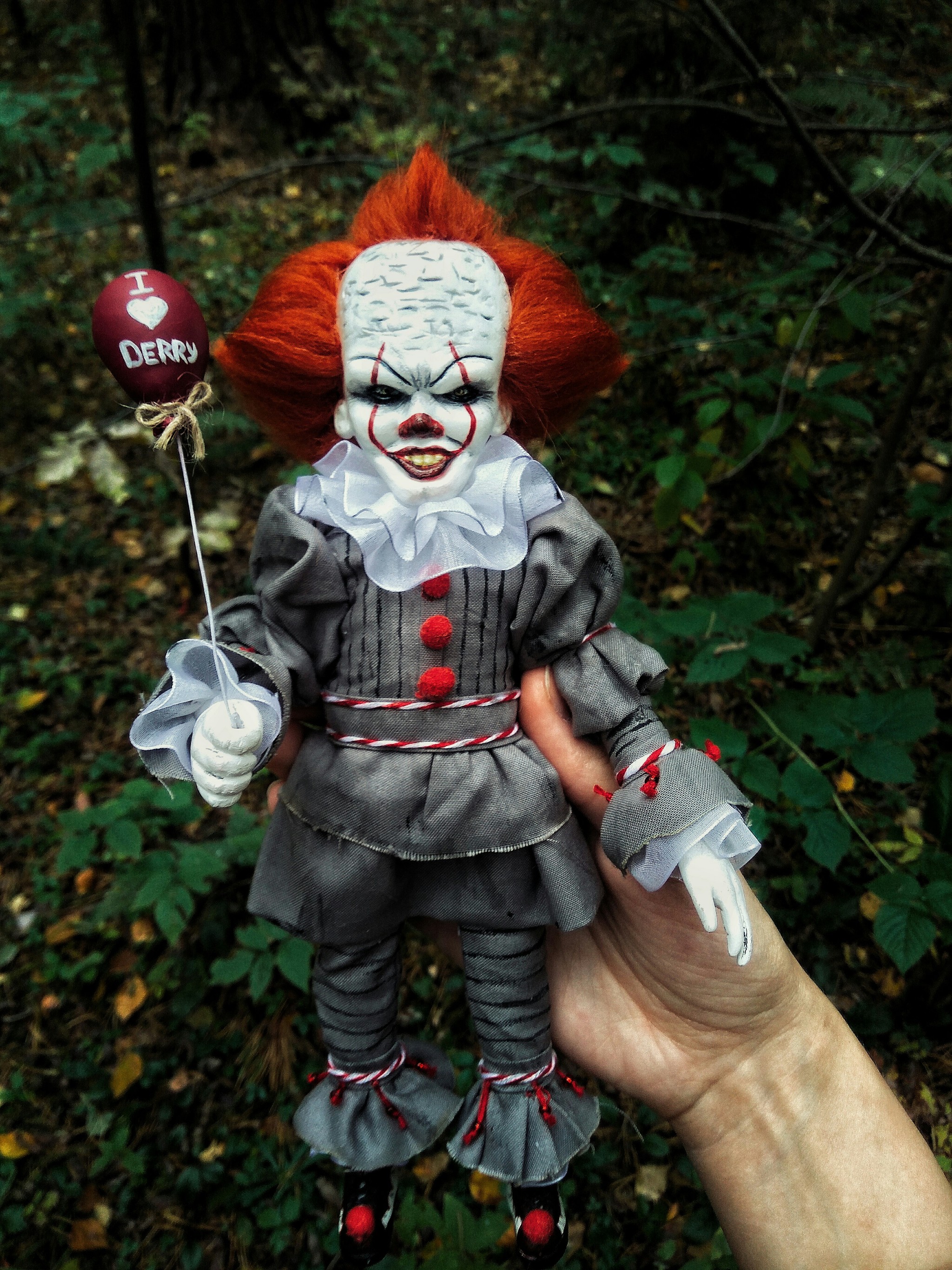 Pennywise - Моё, Полимерная глина, Пеннивайз, Скульптура, Лепка, Оно 2, Ручная работа, Авторская игрушка, Длиннопост