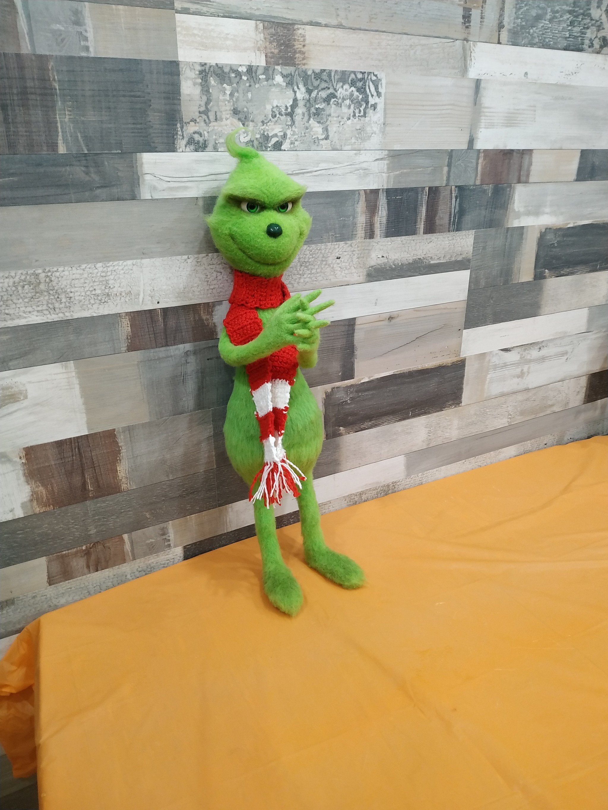 Grinch) - My, Dry felting, Handmade, The Grinch Stole Christmas, Longpost