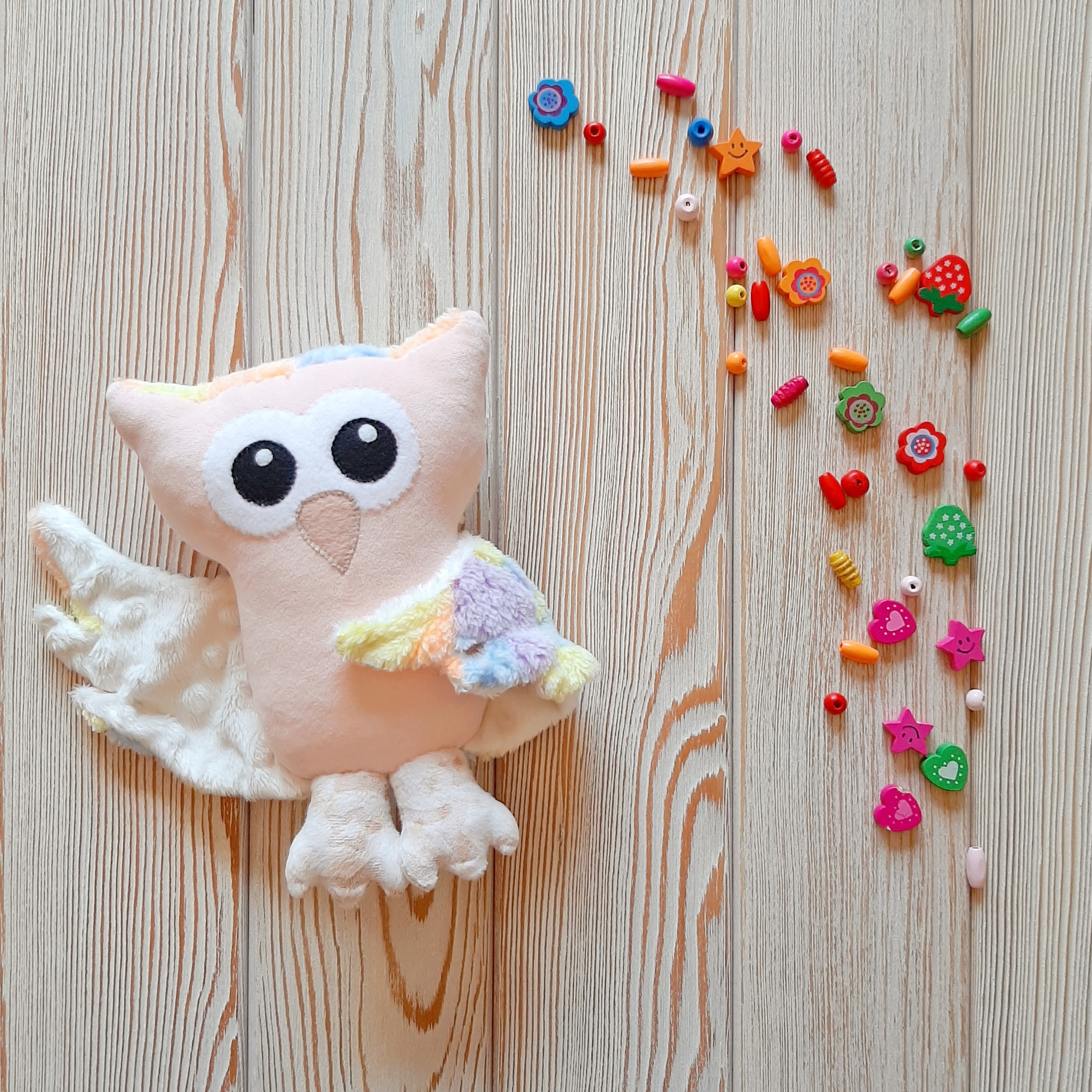 Plush Owl - My, Plush Toys, Owl, Comforter, Needlework without process, Soft toy