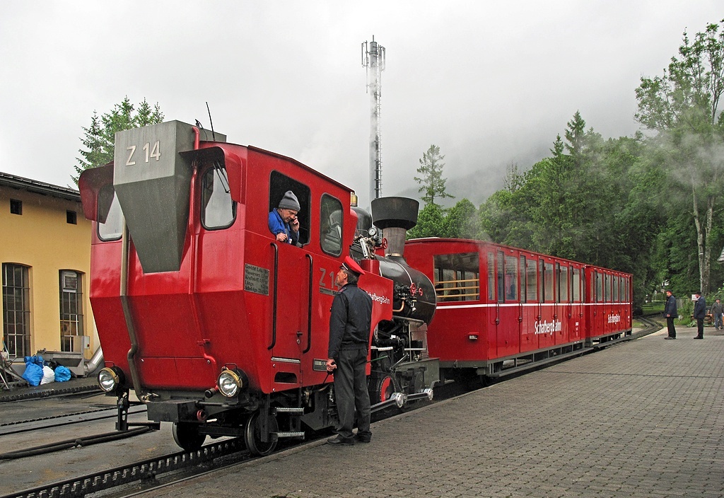 Schafbergbahn: the steepest cog railway in Austria. - Railway, Austria, Longpost, Locomotive, Gear rail, Video