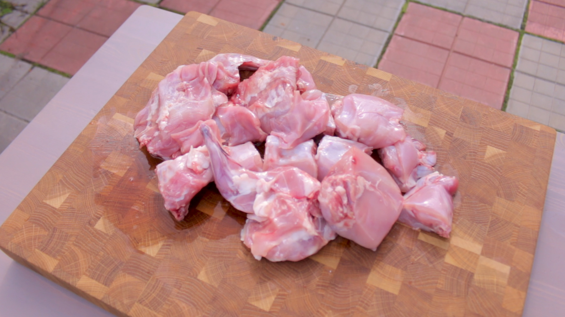 Rabbit stewed in a cauldron with tomato juice and vegetables - My, Food, Recipe, Rabbit, Longpost, Video, Kazan, Cooking, Video recipe