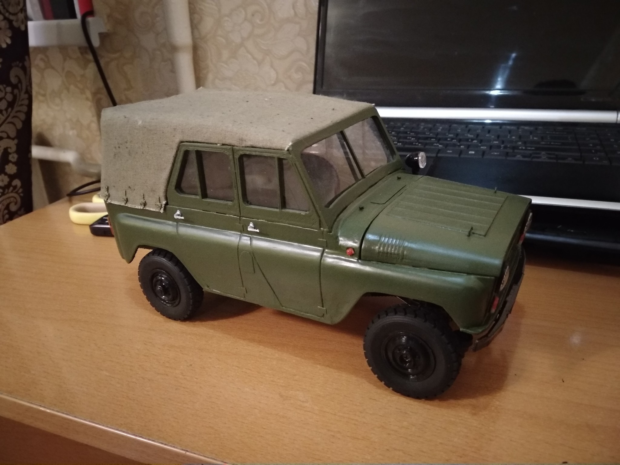 UAZ-469, continuation of the project 1/16 scale - My, Rc4x4, Rc-Cars, Rchobby4you, Modeling, 3D печать, 3D printer, Video, Longpost, Radio controlled car, Radio-controlled car