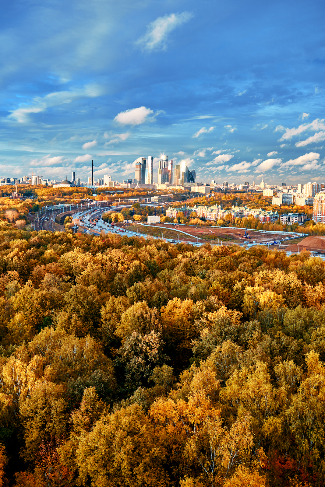 Академический район Москвы осень