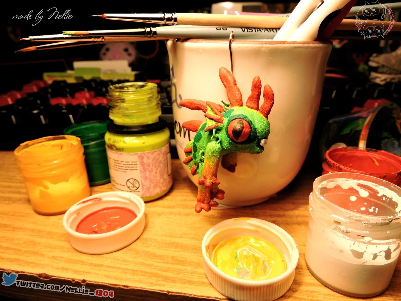 Keychain Murloc from the game World of Warcraft from polymer clay - My, Polymer clay, Murlocs, Needlework, World of warcraft, Warcraft, Video, Longpost