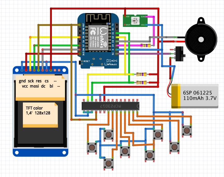 Игровая консоль и игры к ней своими руками. Little Game Engine + ESPboy - Моё, Esp8266, Arduino, Gamedev, Программирование, Микроконтроллеры, Длиннопост